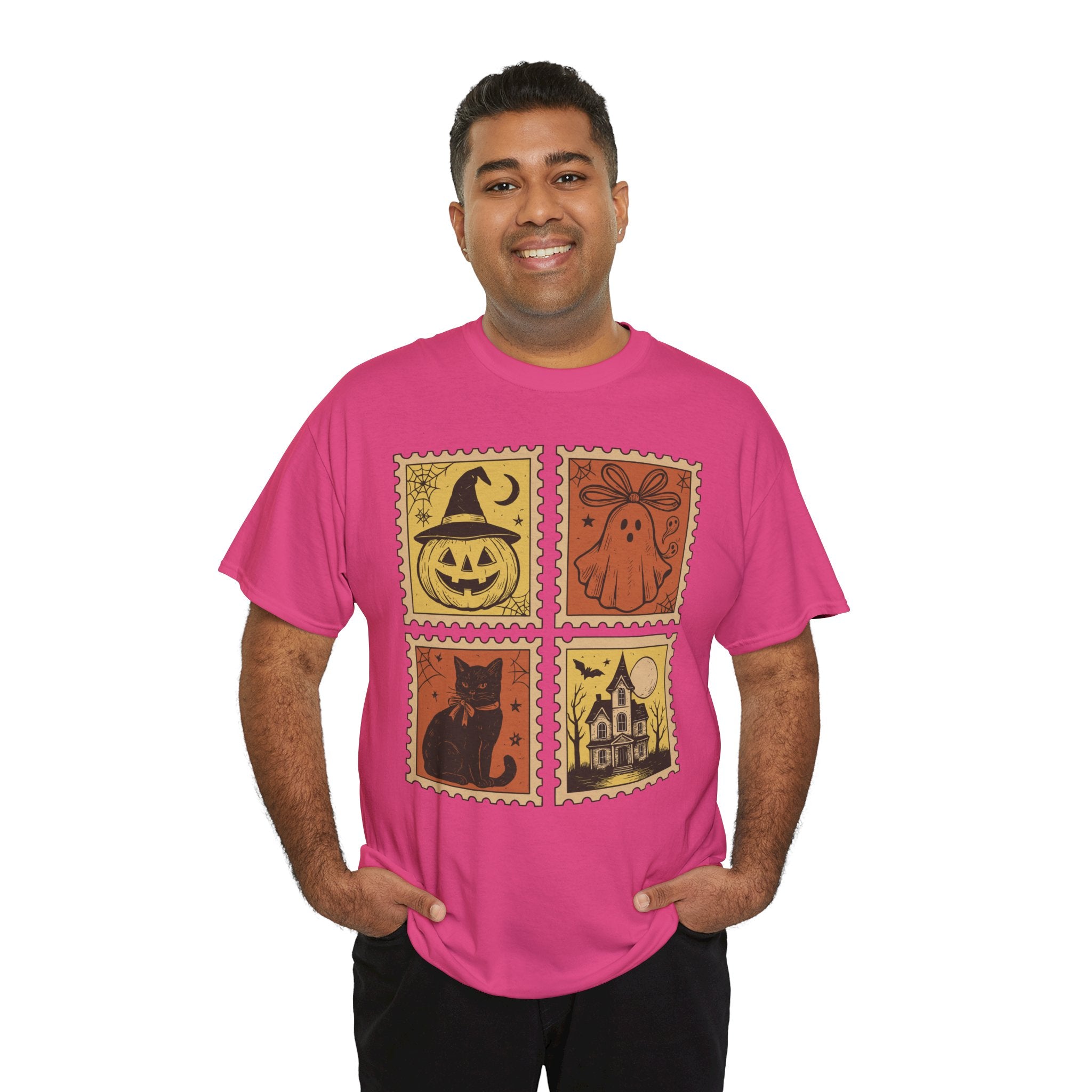 Halloween Stamp Collection Unisex Cotton Tee