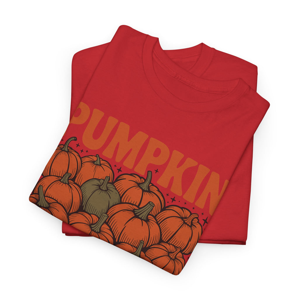 Pumpkin Season Tee — Fall Pumpkin Pile Unisex Cotton Tee