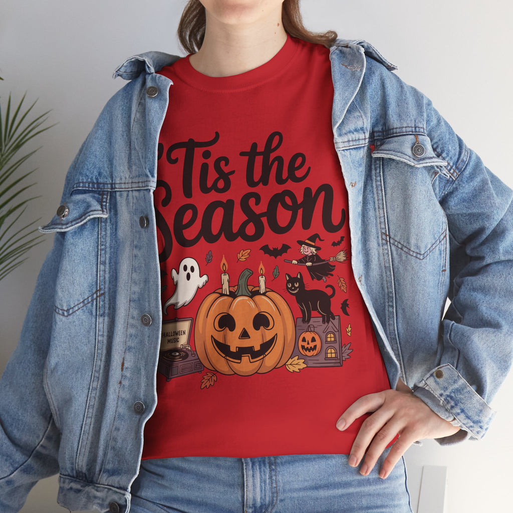 Holiday Season Unisex Cotton T-Shirt - Tis the Season Design