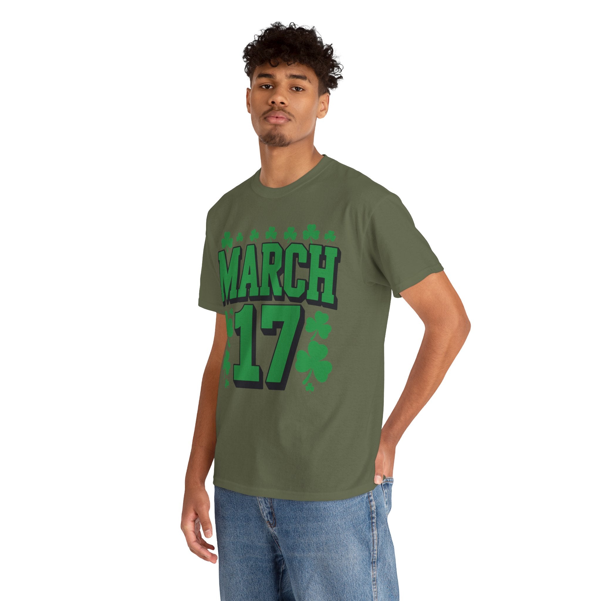 St. Patrick’s Day March 17 Shamrock Unisex Cotton T‑Shirt
