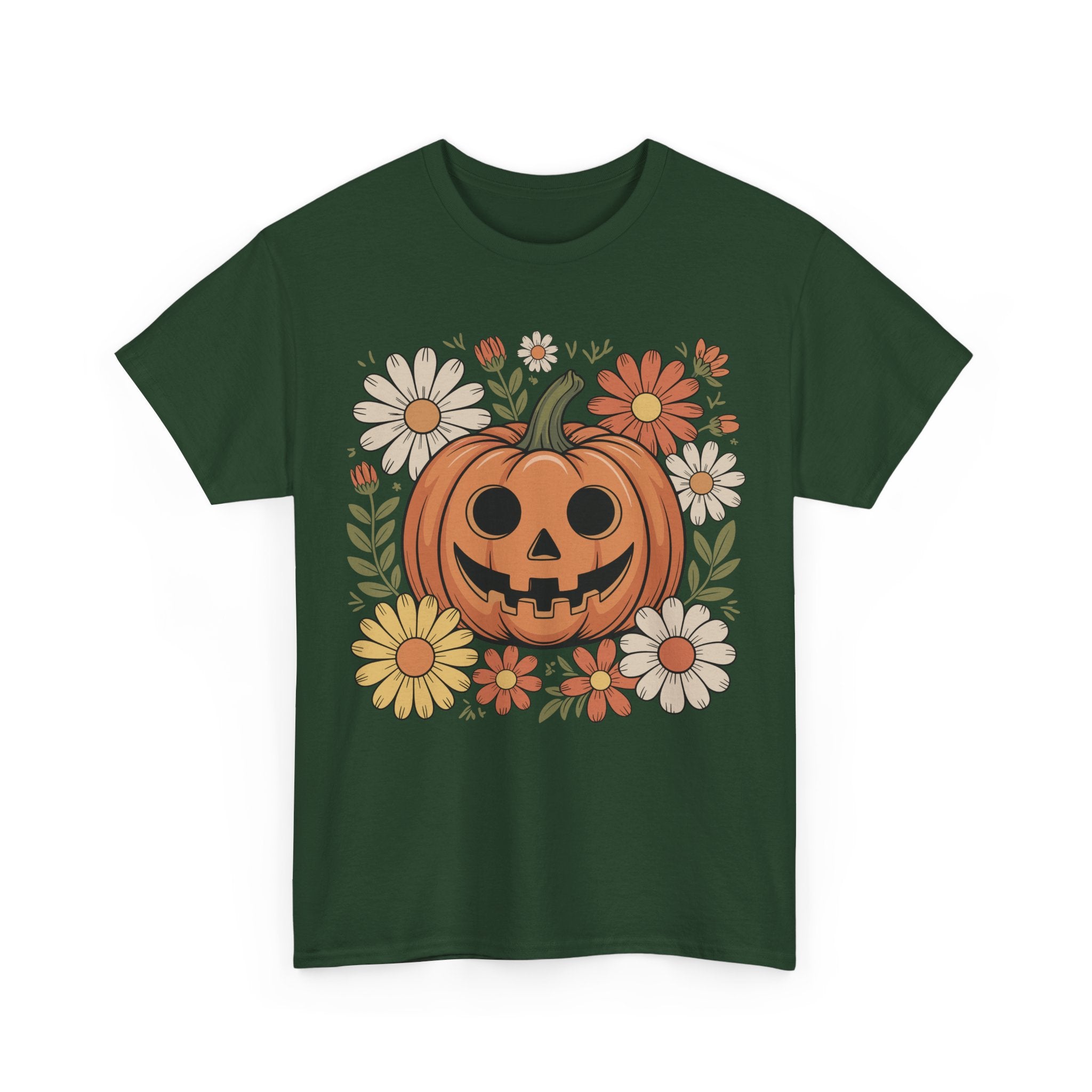 Halloween Pumpkin Unisex Cotton Tee