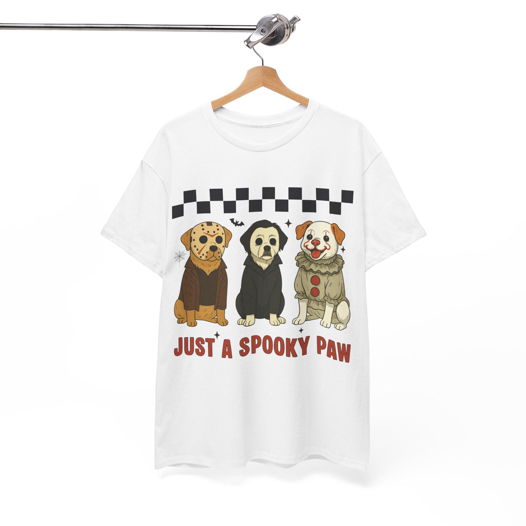 Halloween "Just A Spooky Paw" Unisex Cotton Tee
