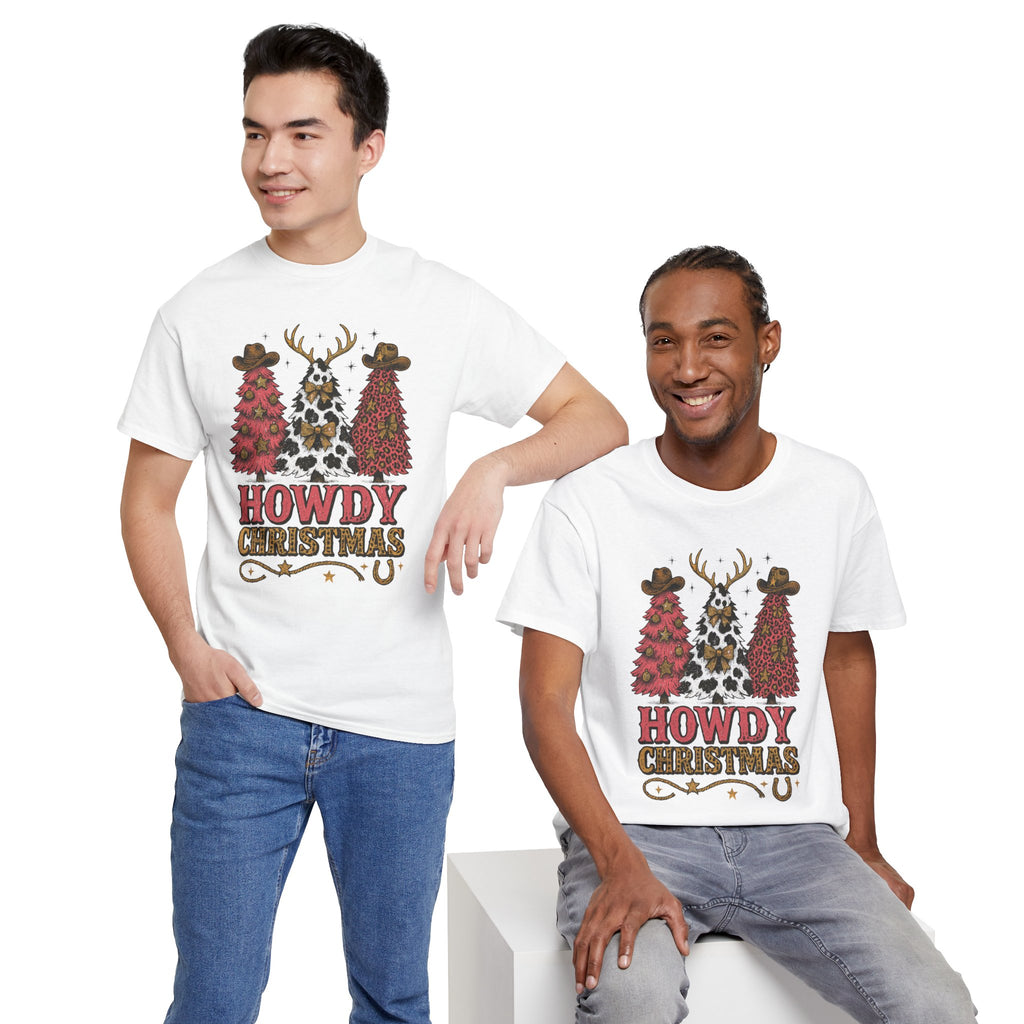 Western Christmas Unisex Cotton Tee