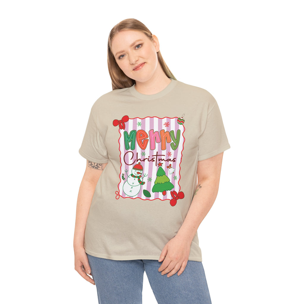 Christmas Snowman Unisex Cotton Tee