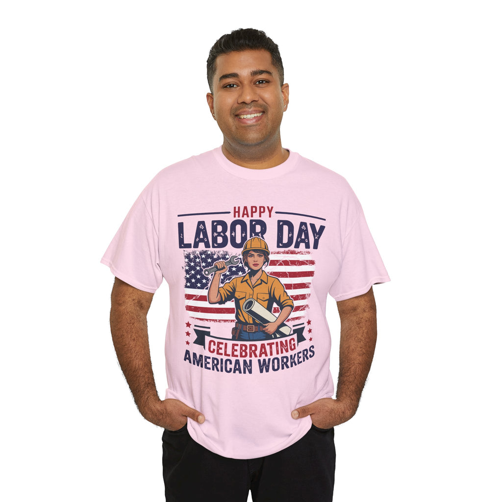 Happy US Labour Day T-Shirt - Unisex Heavy Cotton Tee