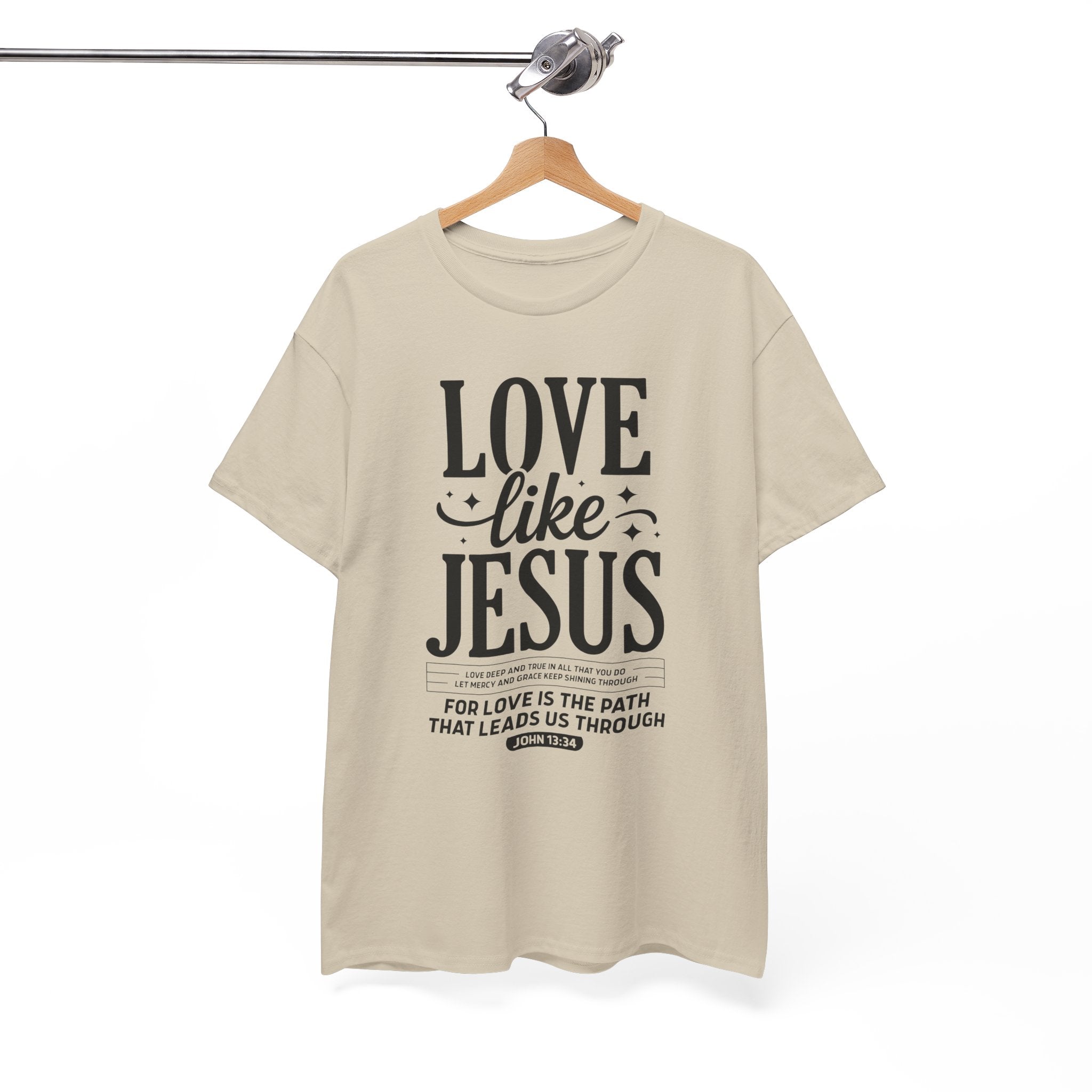 Love Like Jesus Tee — John 13:34 Faith-Inspired Christian Unisex Cotton T-Shirt