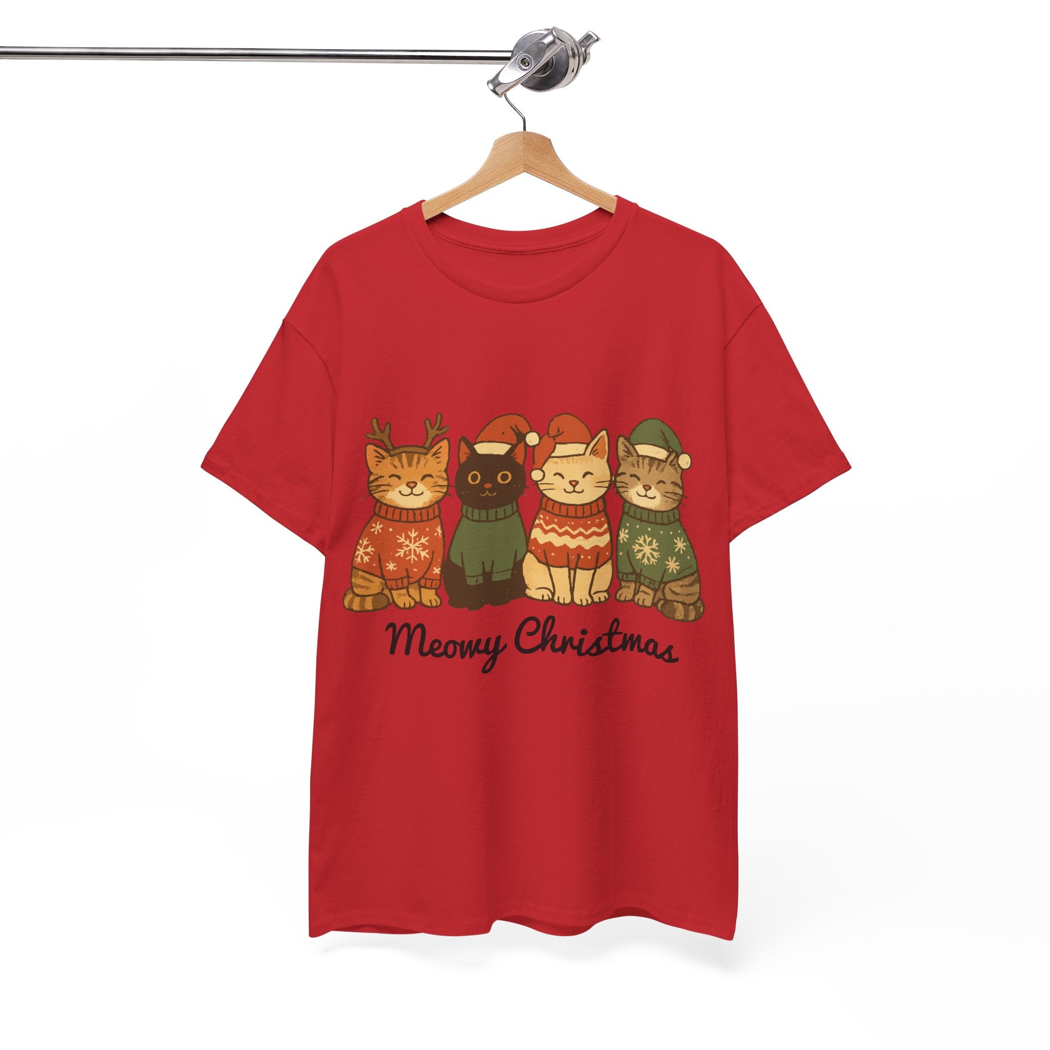 Christmas Cats Unisex Cotton Tee