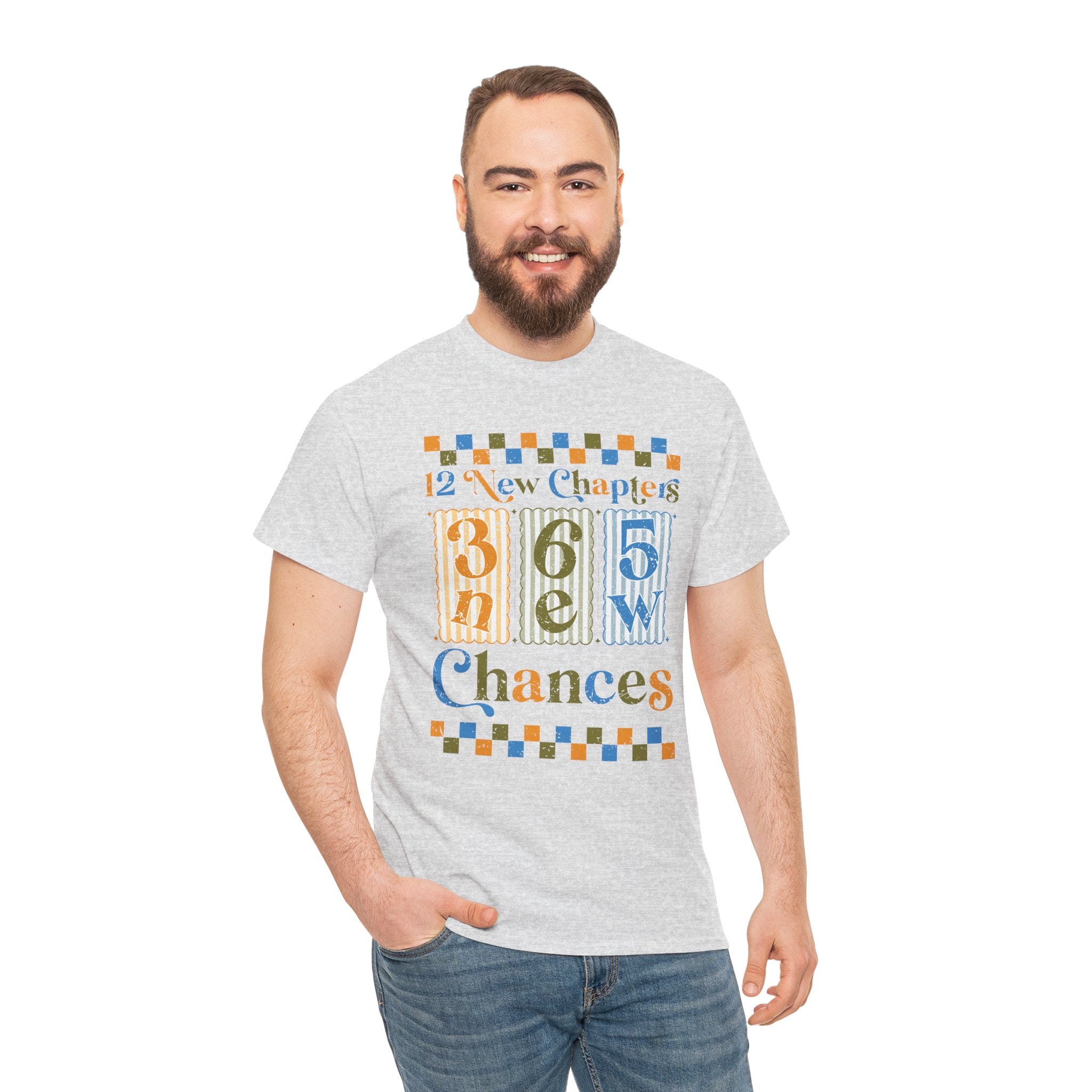 12 New Chapters 365 New Chances Vintage Tee — Fresh Start Inspirational Unisex Cotton Tee