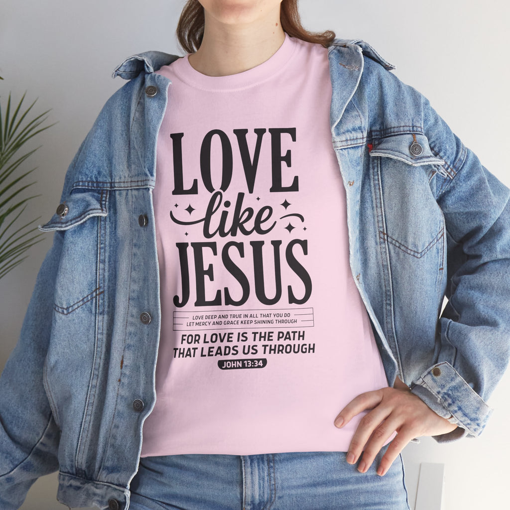Love Like Jesus Tee — John 13:34 Faith-Inspired Christian Unisex Cotton T-Shirt