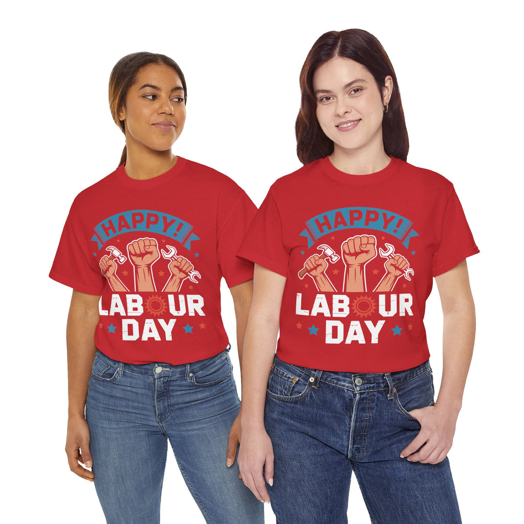 Happy US Labour Day Unisex Heavy Cotton T-Shirt