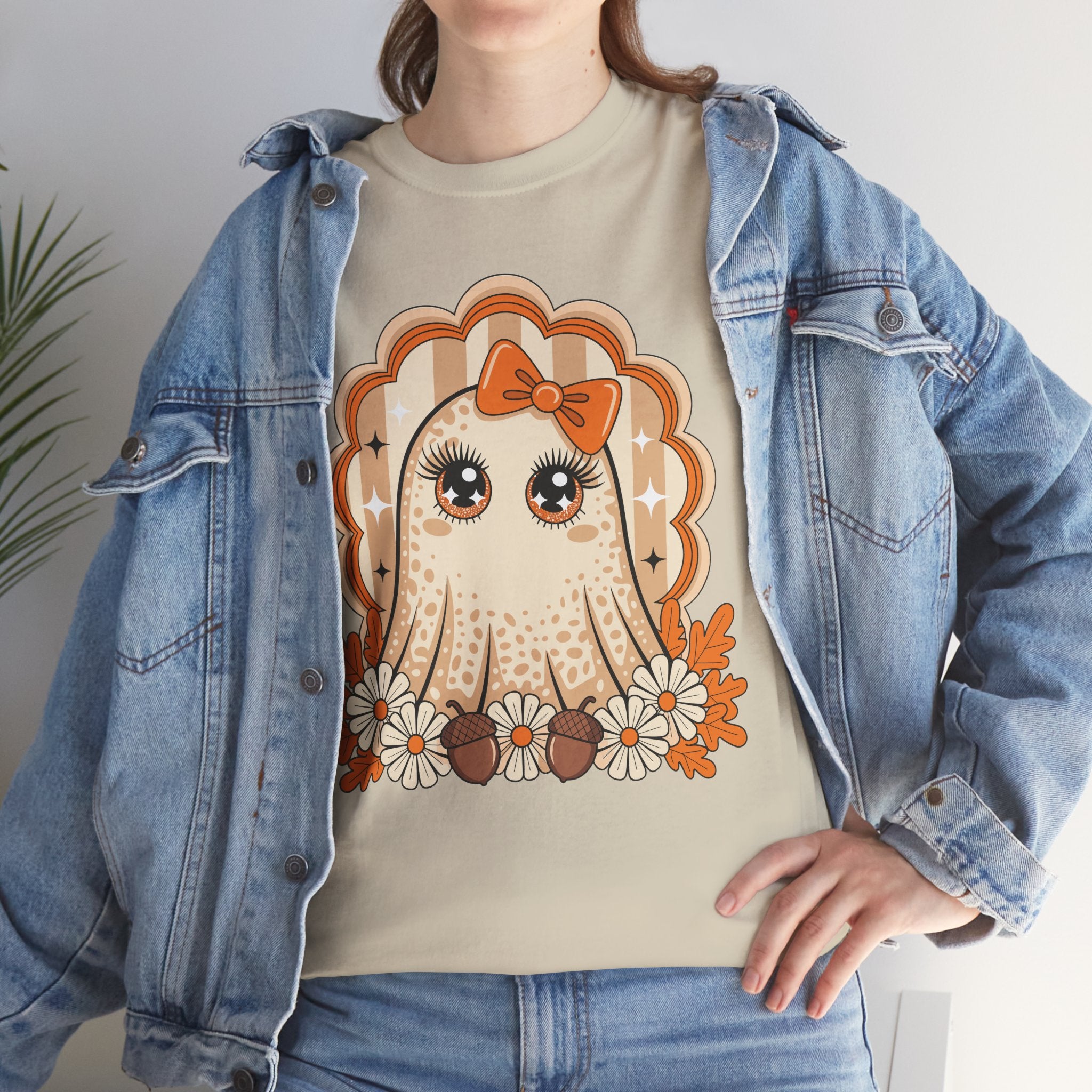 Ghost and Daisies Unisex Cotten Tee