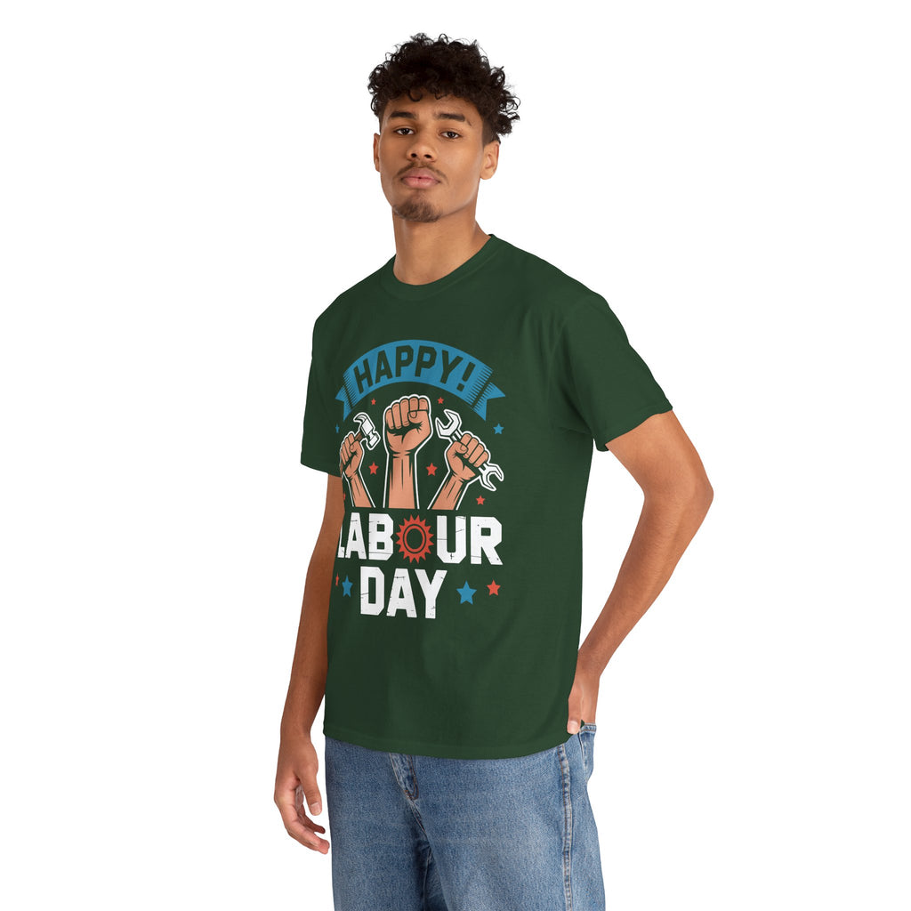 Happy US Labour Day Unisex Heavy Cotton T-Shirt