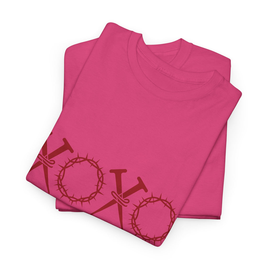 Christian Valentine Tee — “XOXO” Nails & Thorn Crowns, “The Original Love Letters”... Unisex Cotton Tee