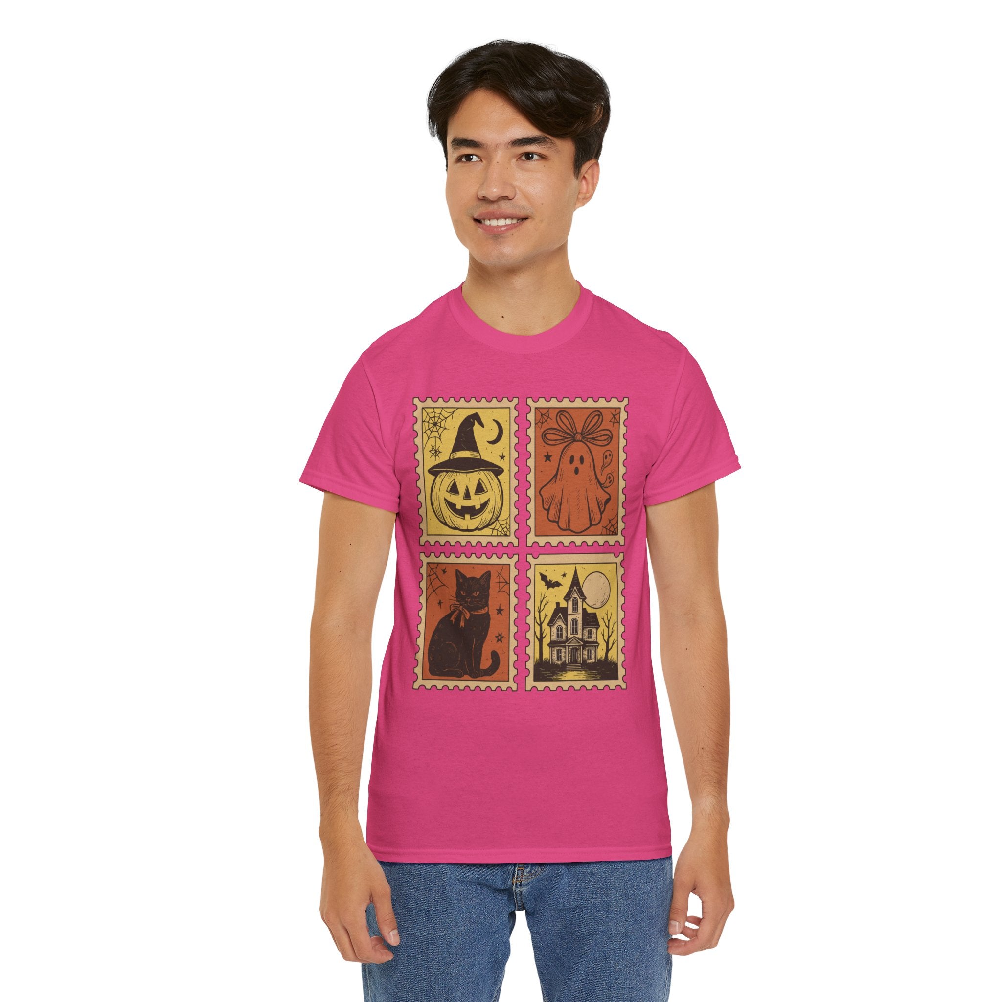 Halloween Stamp Collection Unisex Cotton Tee