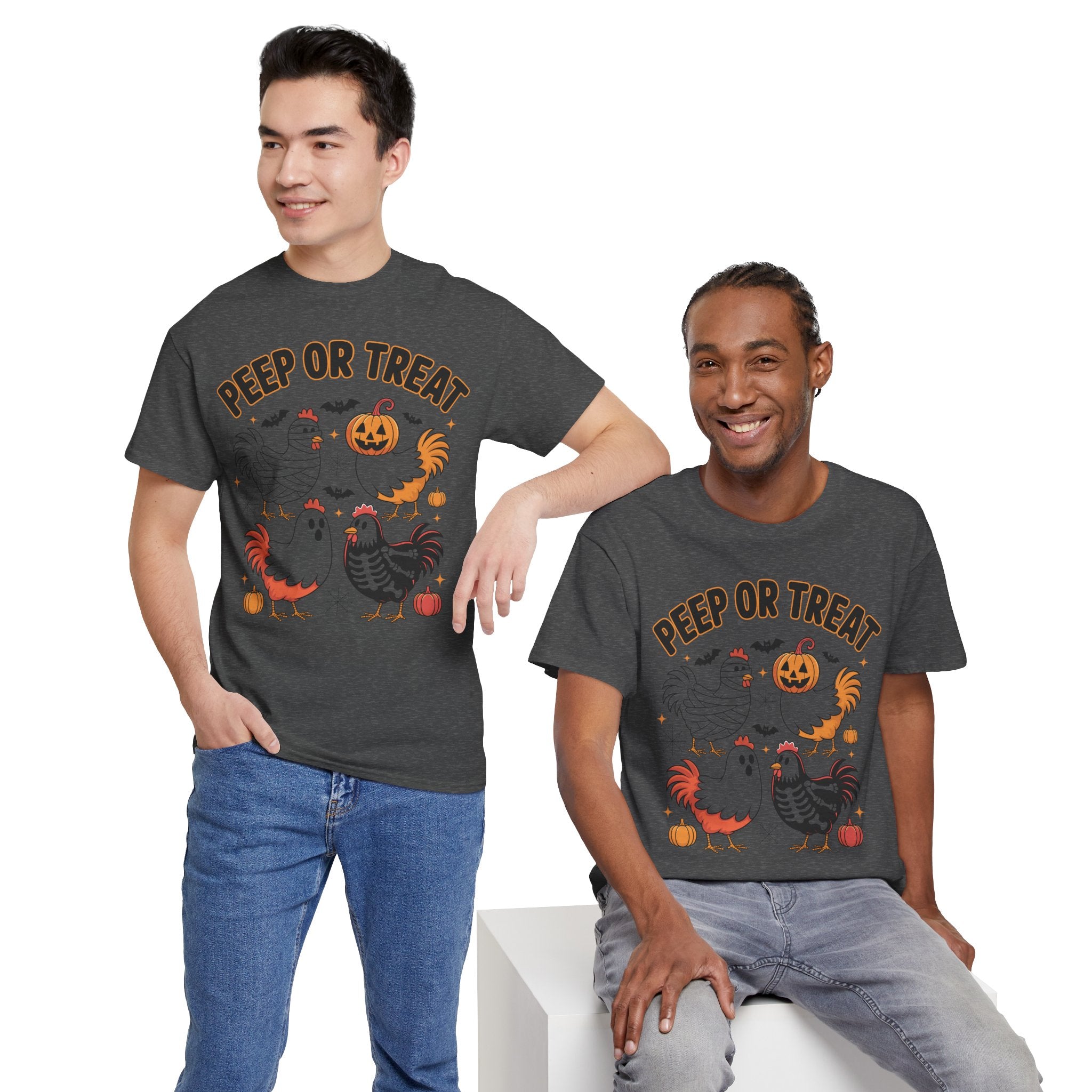 Peep or Treat Halloween Unisex Cotton Tee
