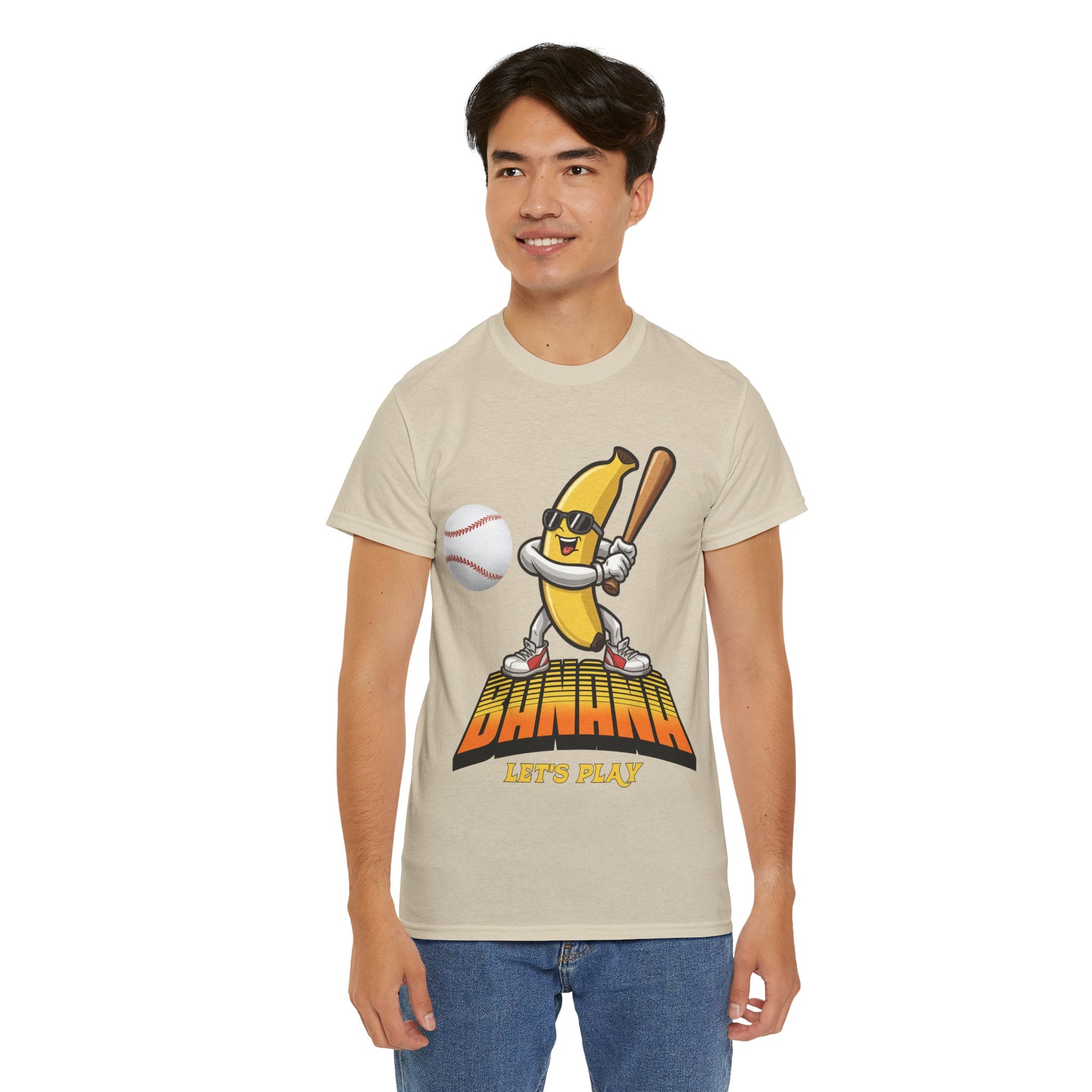 Banana Playing Baseball Tee