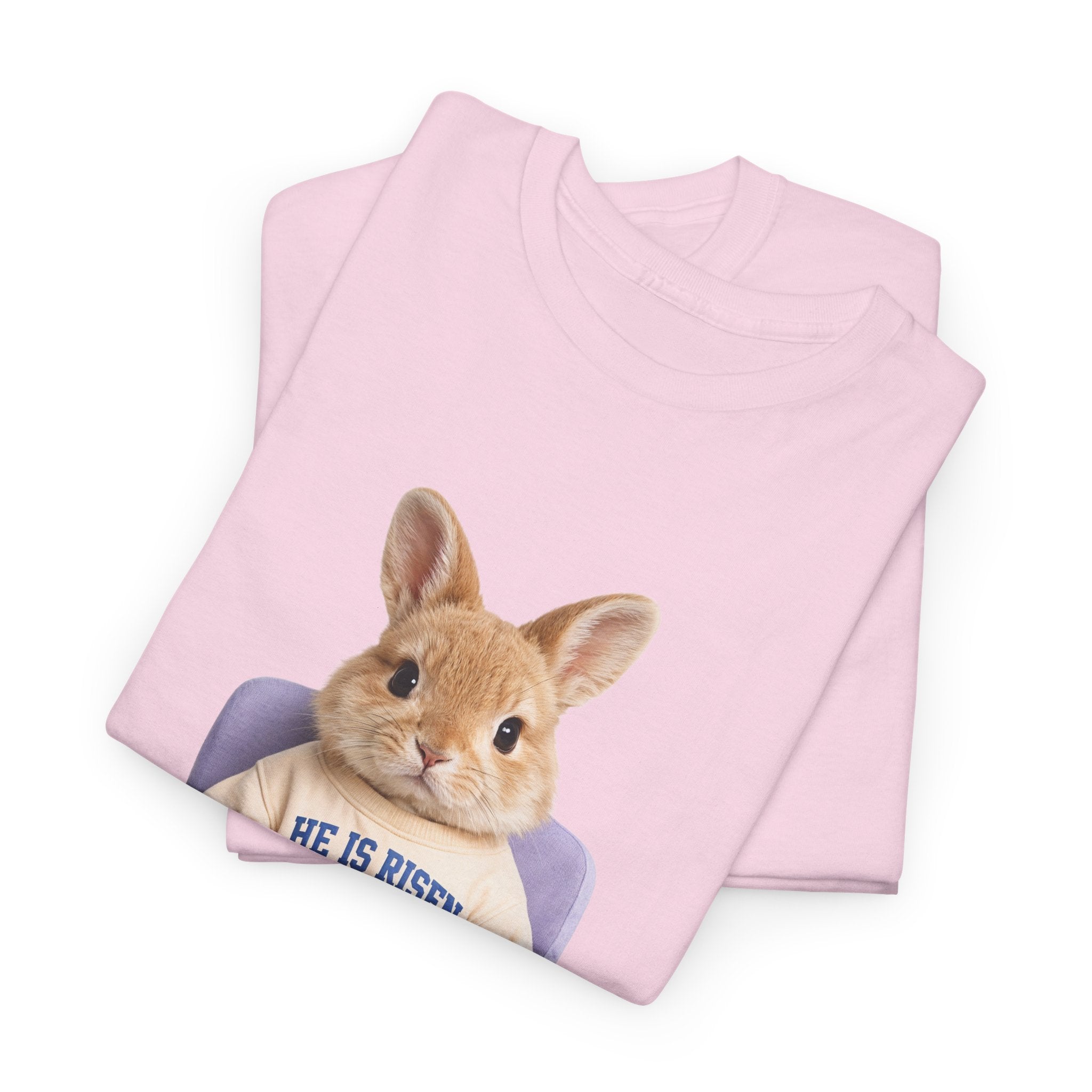 Easter 'He Is Risen' Bunny Unisex Cotton Tee
