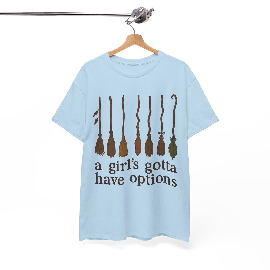 Witch Brooms Options Unisex Cotton Tee