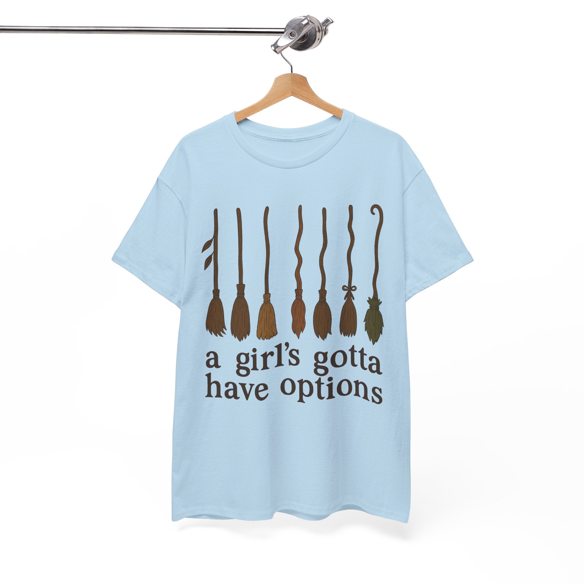 Witch Brooms Options Unisex Cotton Tee