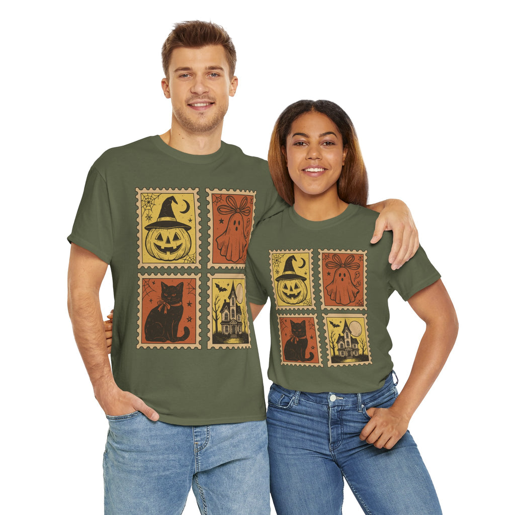 Halloween Stamp Collection Unisex Cotton Tee