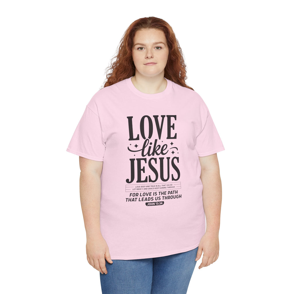 Love Like Jesus Tee — John 13:34 Faith-Inspired Christian Unisex Cotton T-Shirt