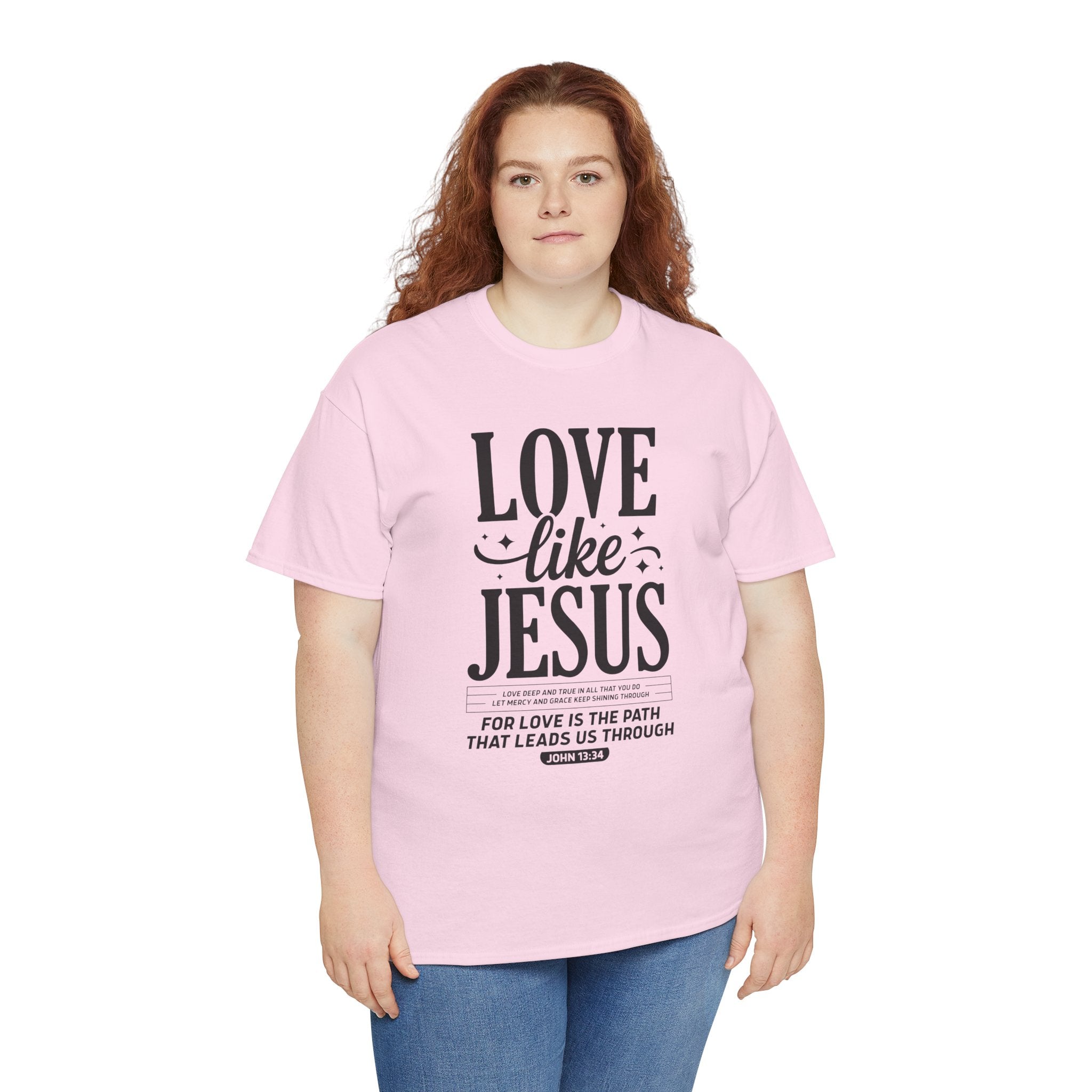 Love Like Jesus Tee — John 13:34 Faith-Inspired Christian Unisex Cotton T-Shirt