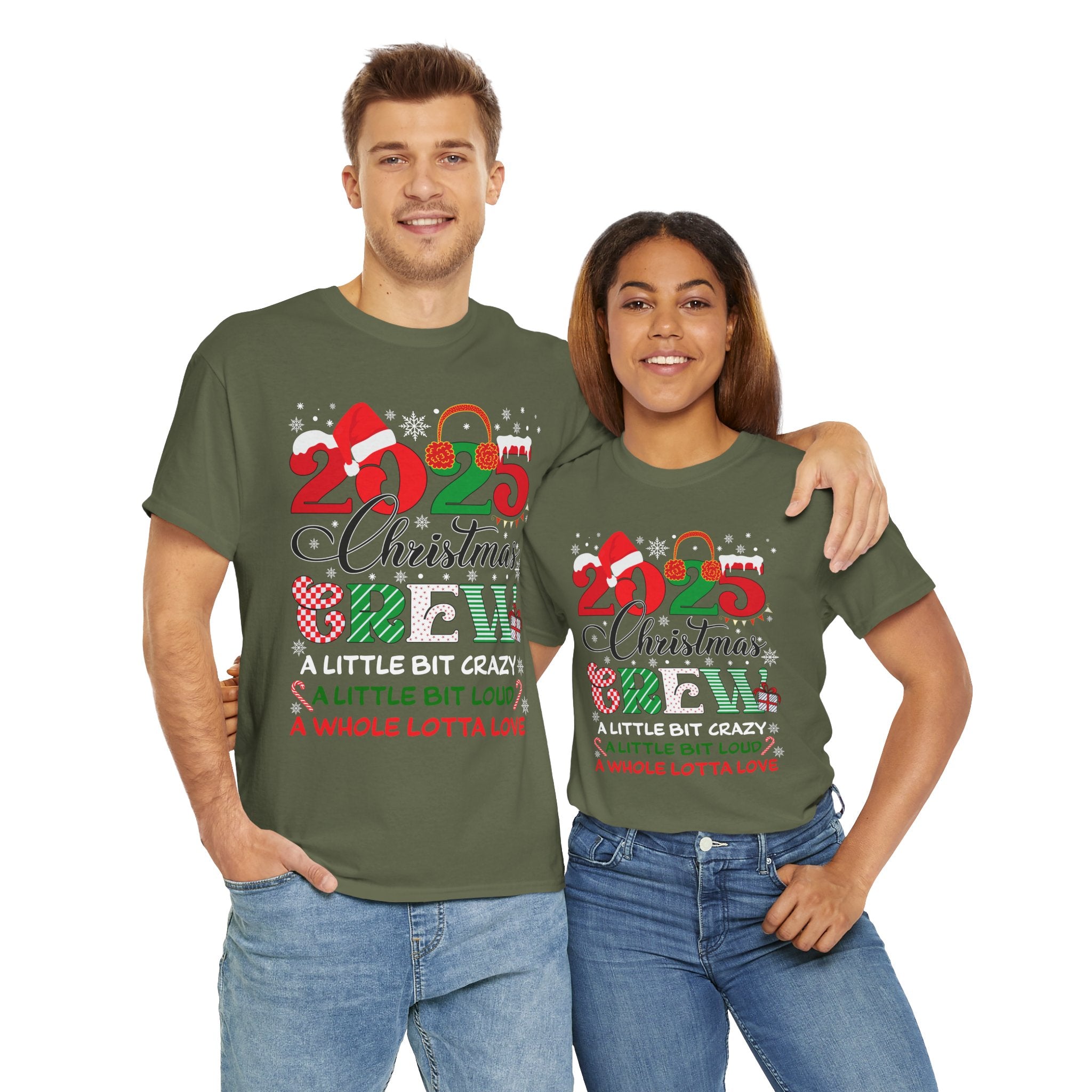 Christmas Crew 2025 Unisex Cotton Tee