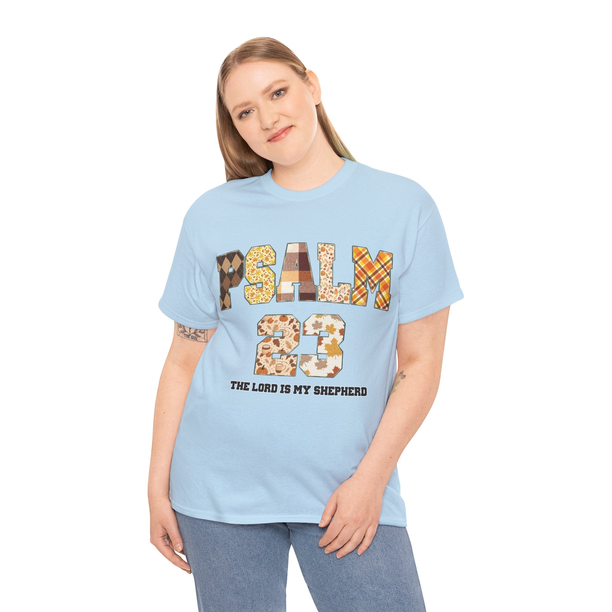 Psalm 23 Patchwork Unisex Cotton Tee