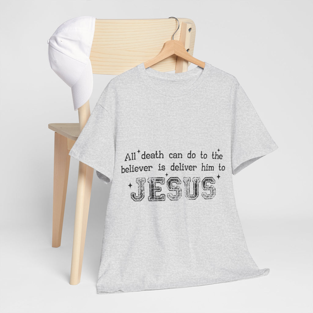 Minimalist Black Typographic Unisex Cotton Tee