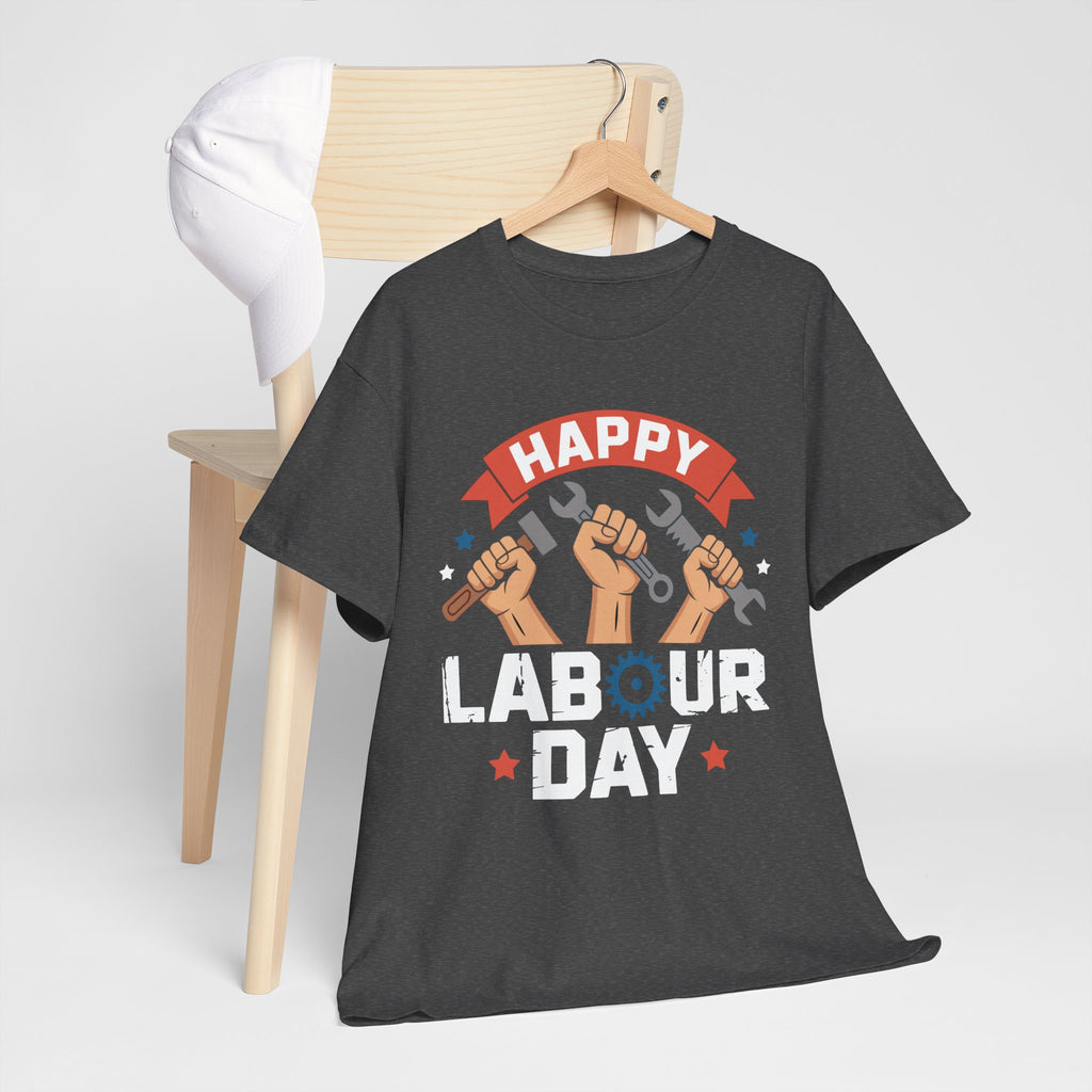 Happy US Labour Day Unisex Heavy Cotton T-Shirt