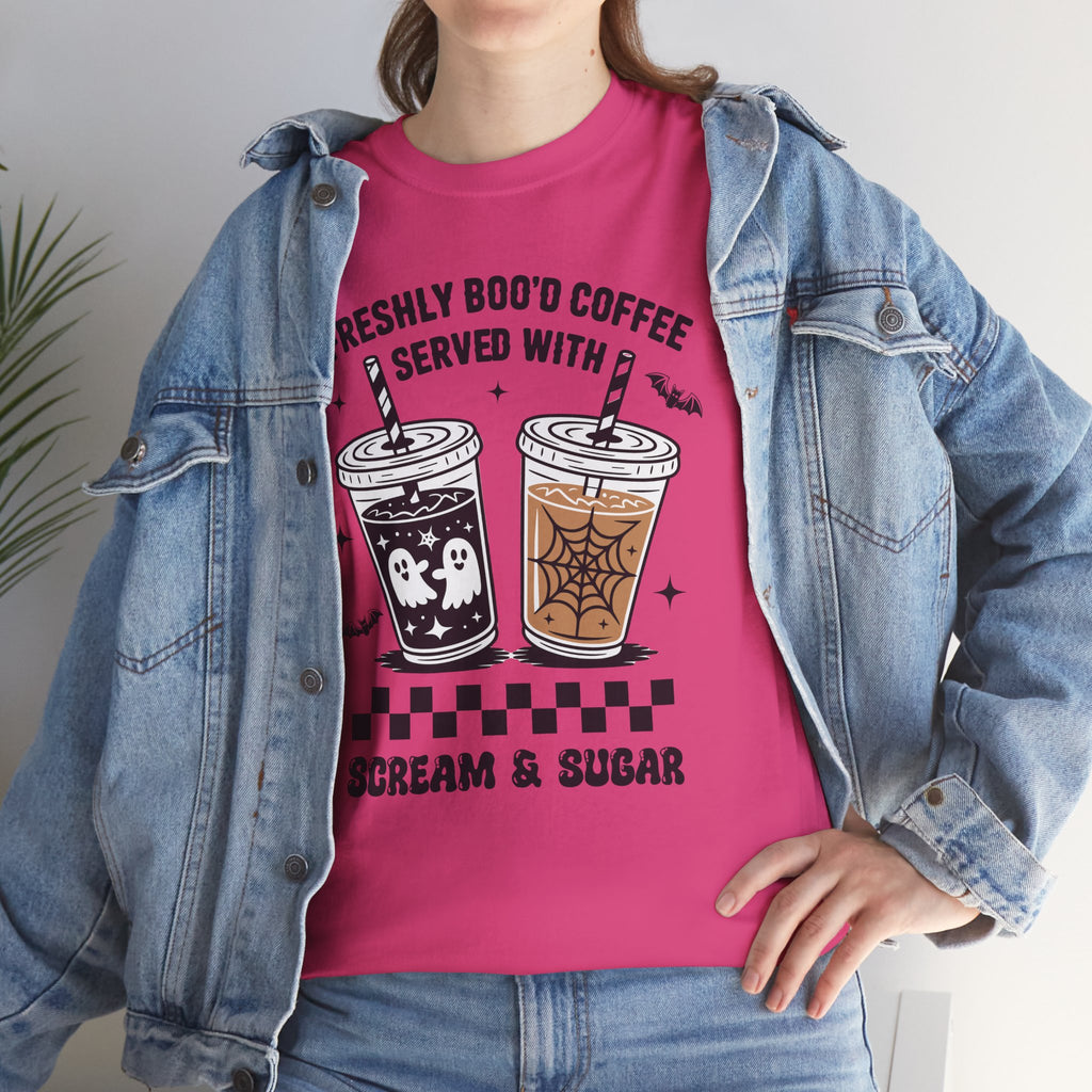 Halloween Iced Coffee Unisex Cotton Tee