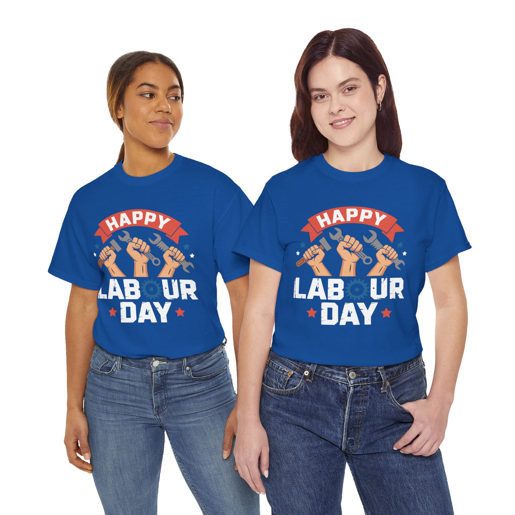 Happy US Labour Day Unisex Heavy Cotton T-Shirt