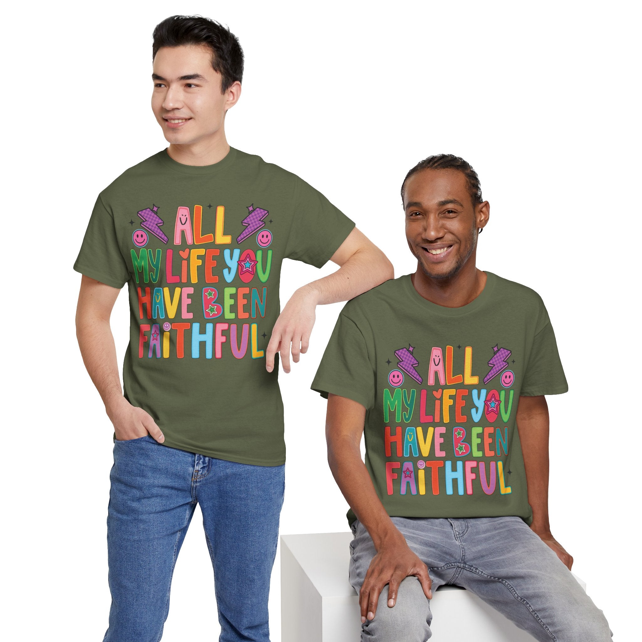 All My Life You Have Been Faithful Retro Christian Unisex Cotton T-Shirt