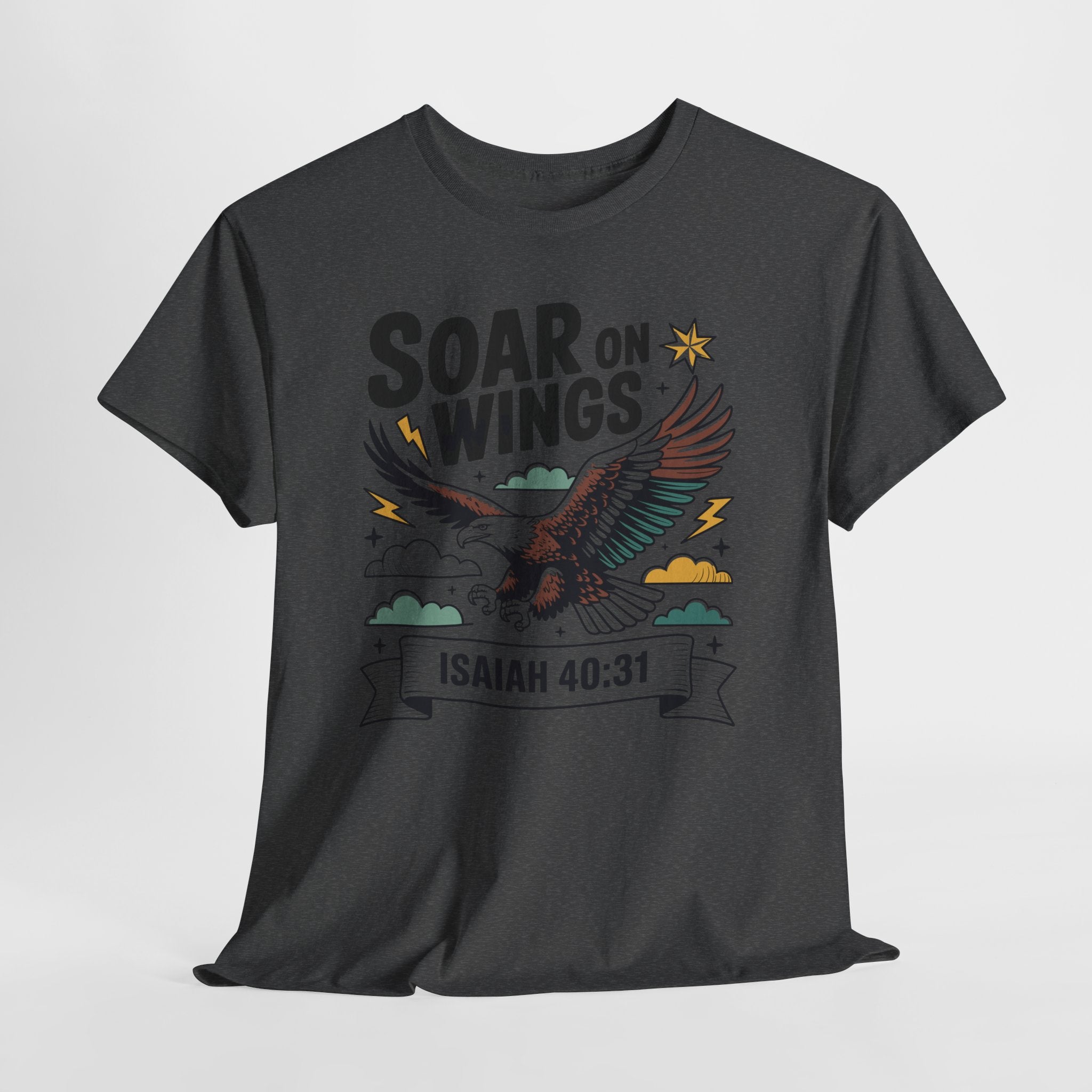 Isaiah 40:31 "Soar on Wings" Eagle Unisex Cotton T-Shirt