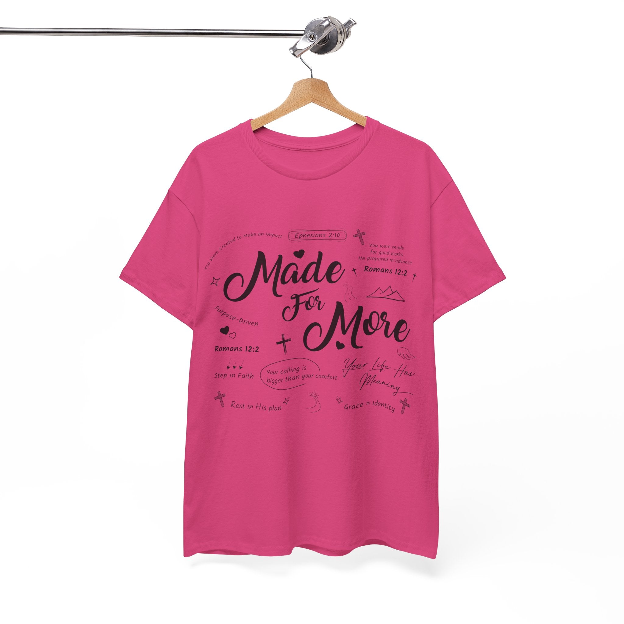 Made For More Faith T-Shirt — Inspirational Bible Verse Unisex Cotton Tee
