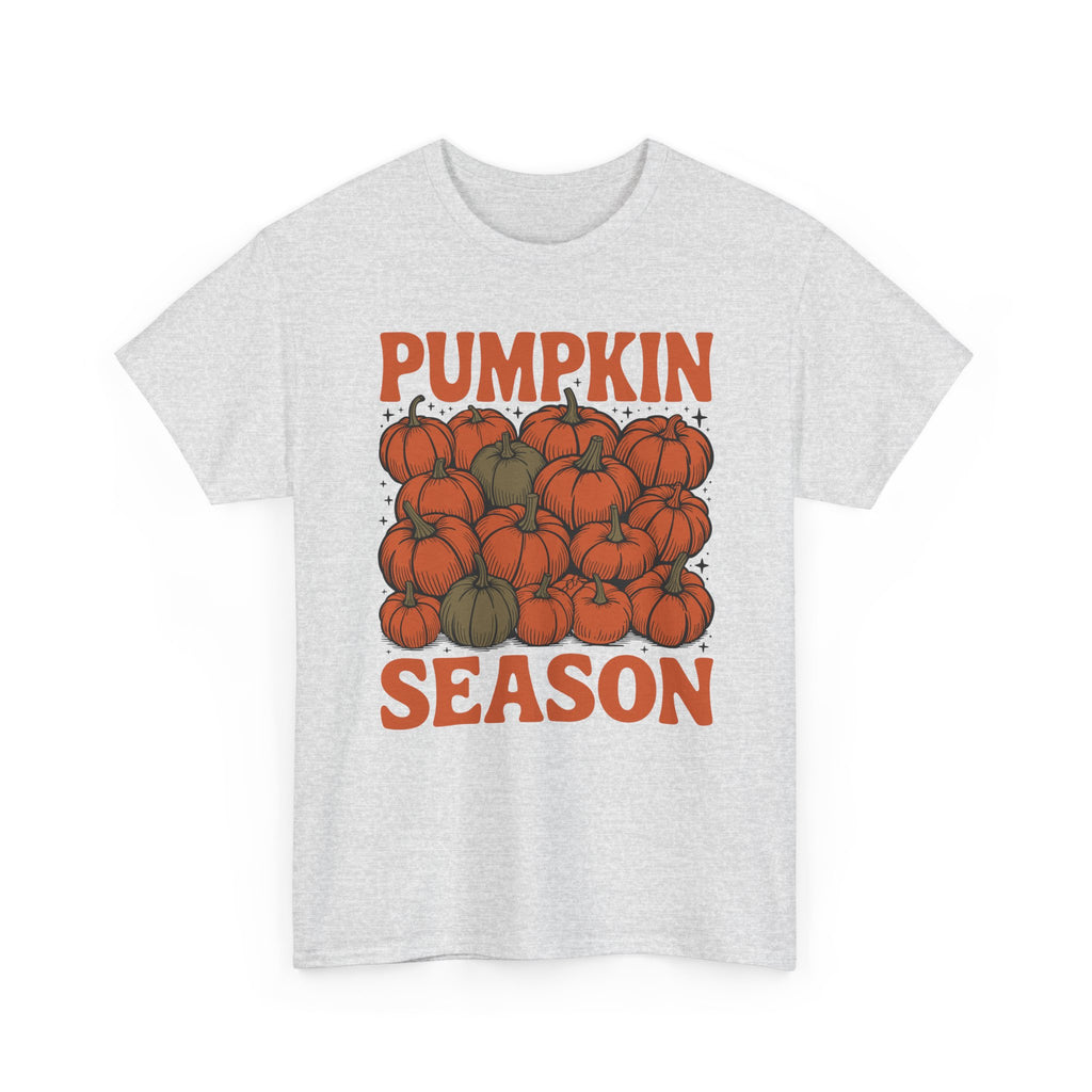 Pumpkin Season Tee — Fall Pumpkin Pile Unisex Cotton Tee