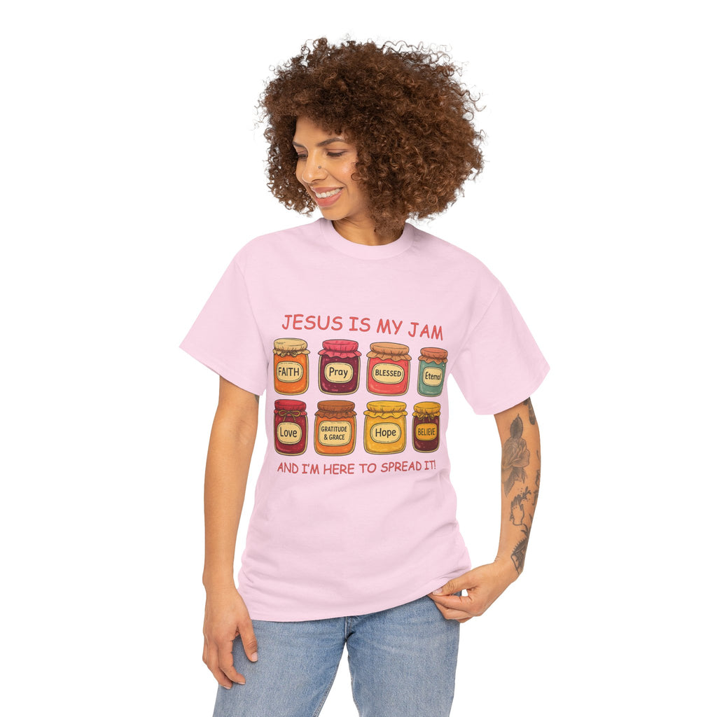 Jesus Is My Jam T-Shirt — Christian Faith Jam Jar Unisex Cotton Tee