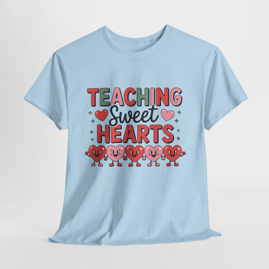 Teaching Sweet Hearts Valentine Teacher Unisex Cotton T-Shirt