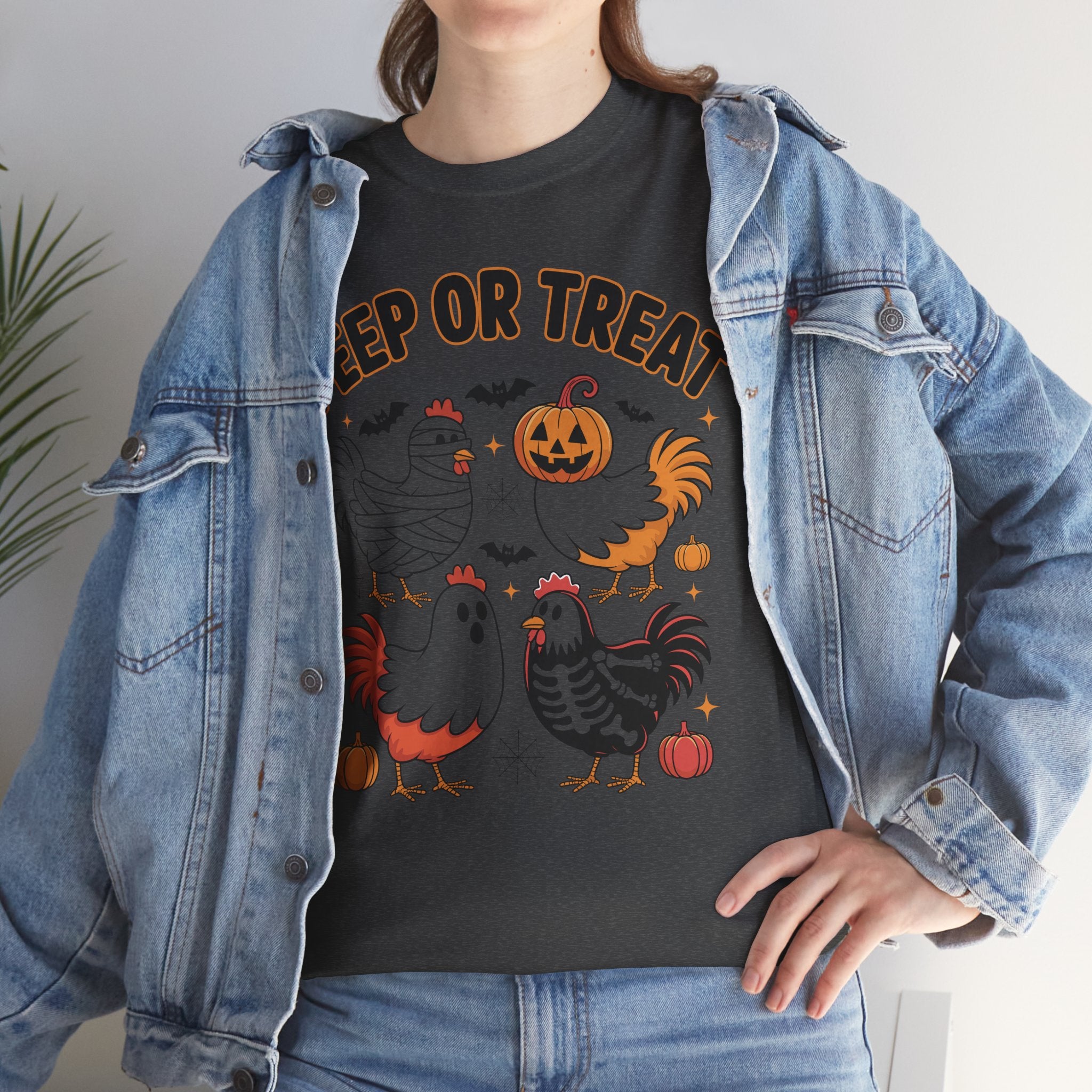 Peep or Treat Halloween Unisex Cotton Tee