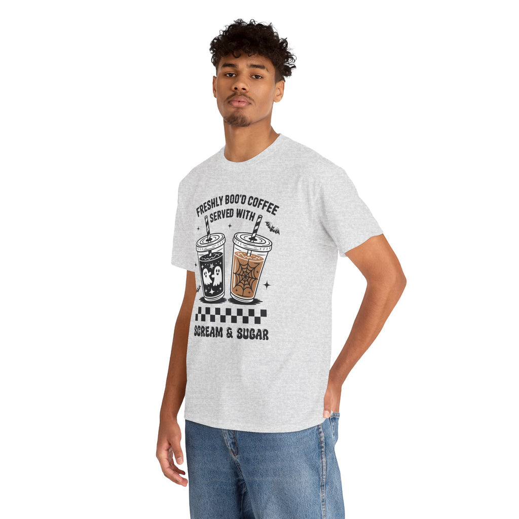 Halloween Iced Coffee Unisex Cotton Tee