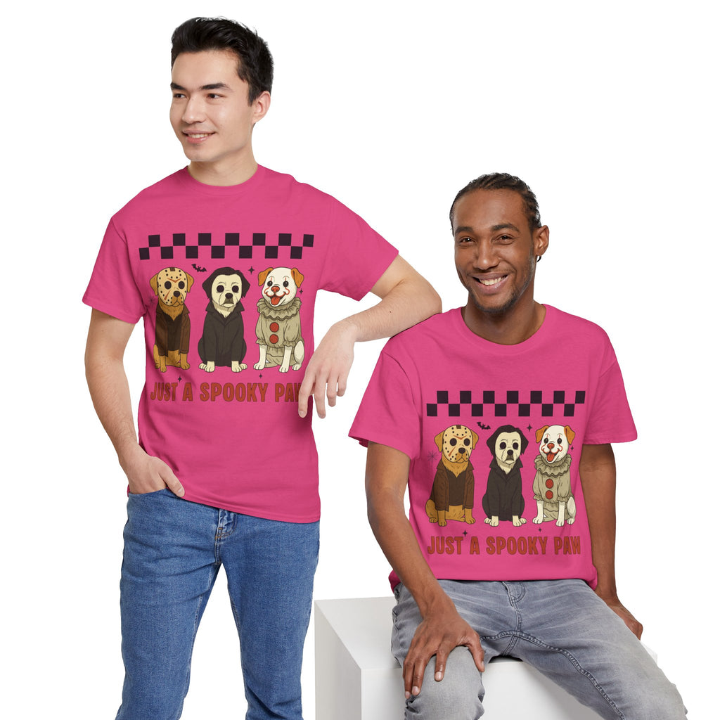 Halloween "Just A Spooky Paw" Unisex Cotton Tee