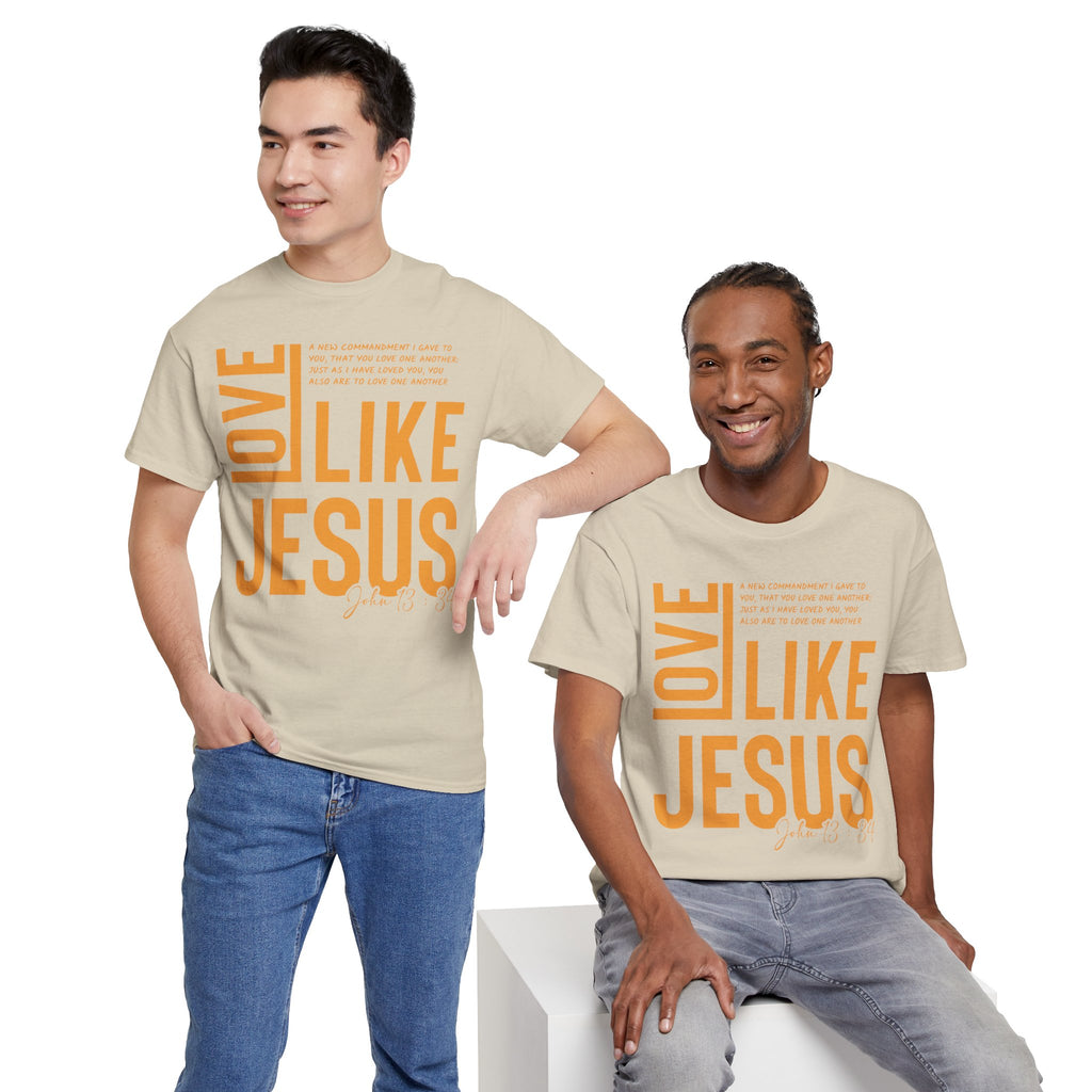 Love Like Jesus T-Shirt — John 13:34 Christian Unisex Cotton Tee