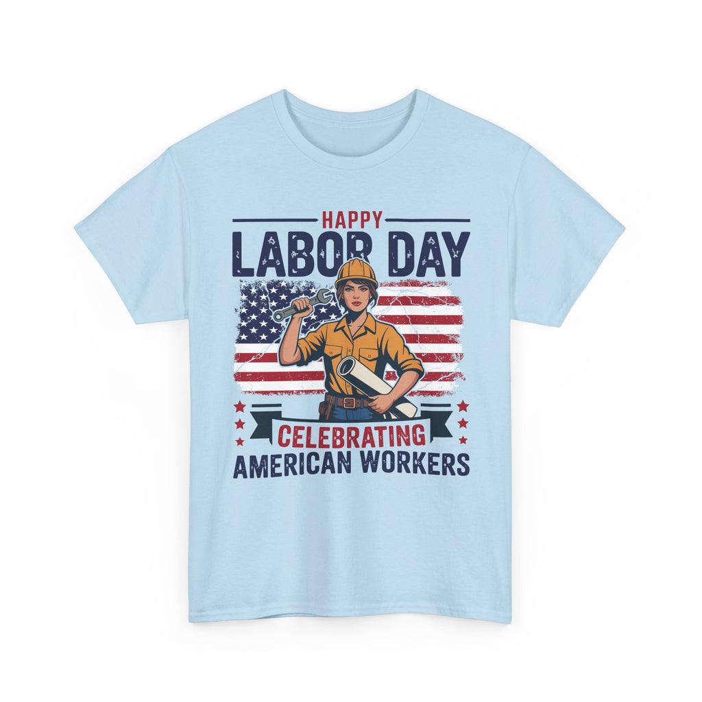 Happy US Labour Day T-Shirt - Unisex Heavy Cotton Tee