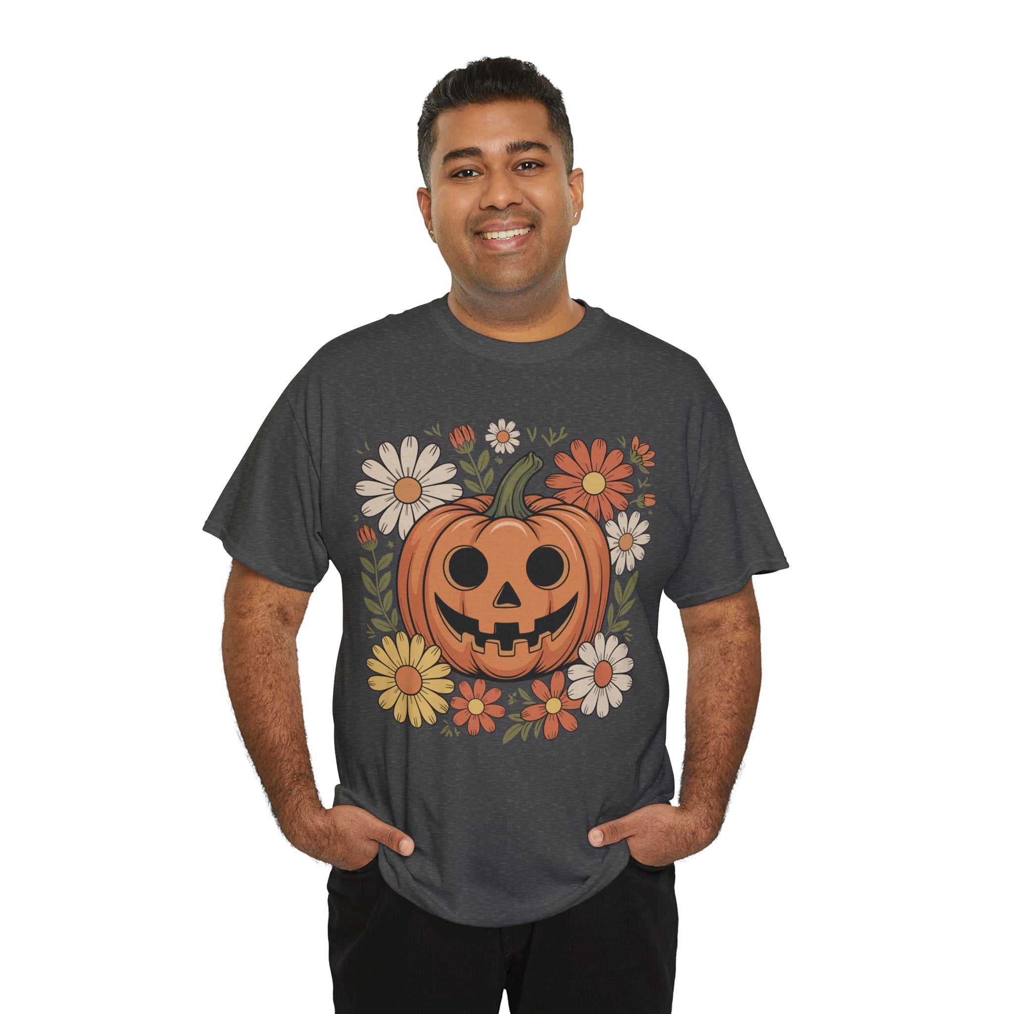 Halloween Pumpkin Unisex Cotton Tee