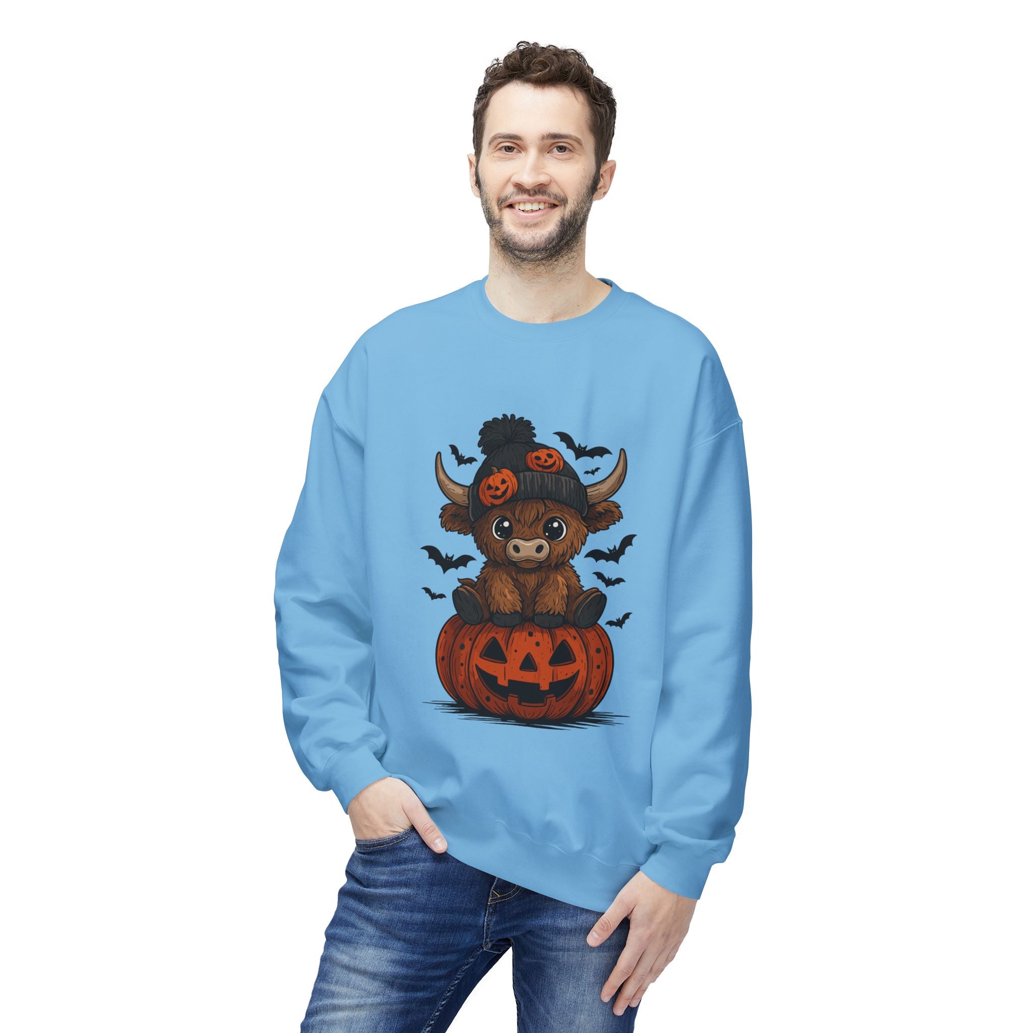 Halloween Bear Unisex Fleece Sweatshirt