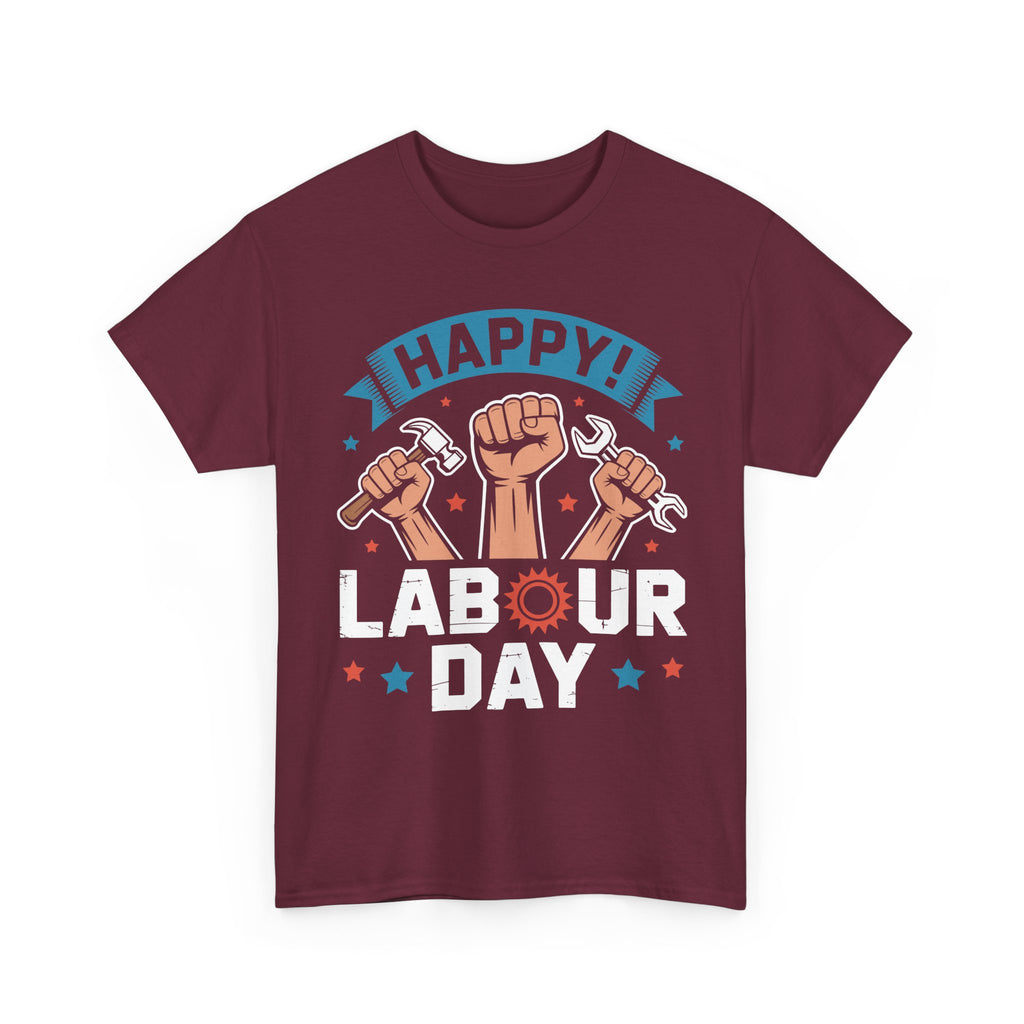 Happy US Labour Day Unisex Heavy Cotton T-Shirt