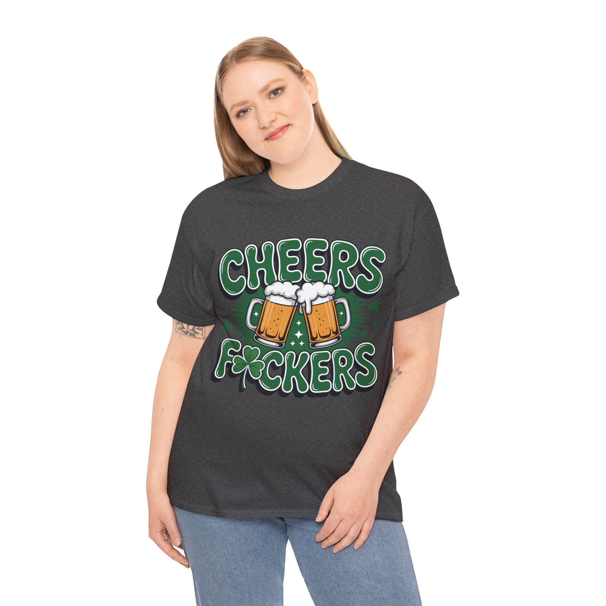 Cheers Fockers Beer Clinking Mugs Unisex Cotton T-Shirt