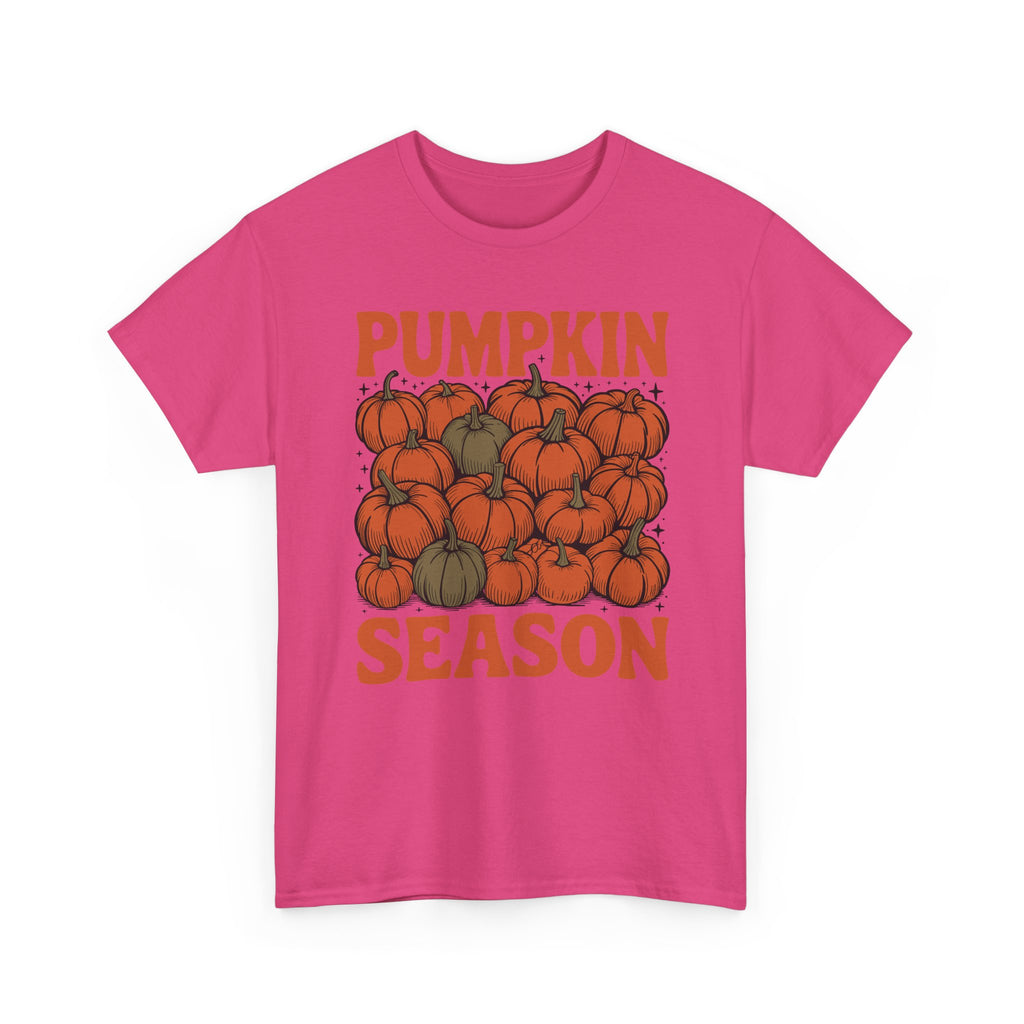 Pumpkin Season Tee — Fall Pumpkin Pile Unisex Cotton Tee