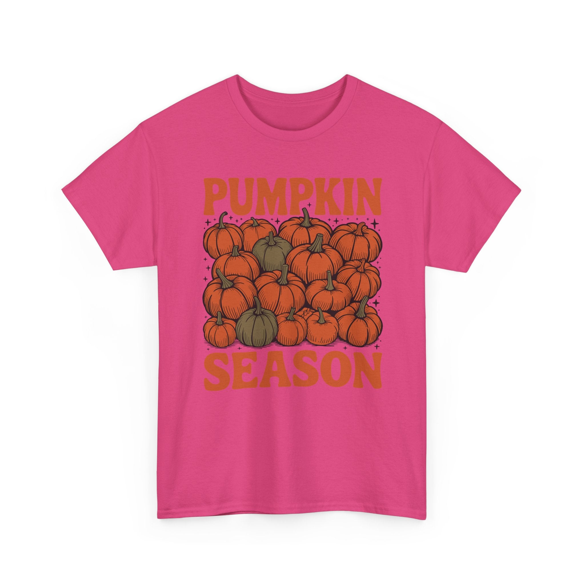 Pumpkin Season Tee — Fall Pumpkin Pile Unisex Cotton Tee