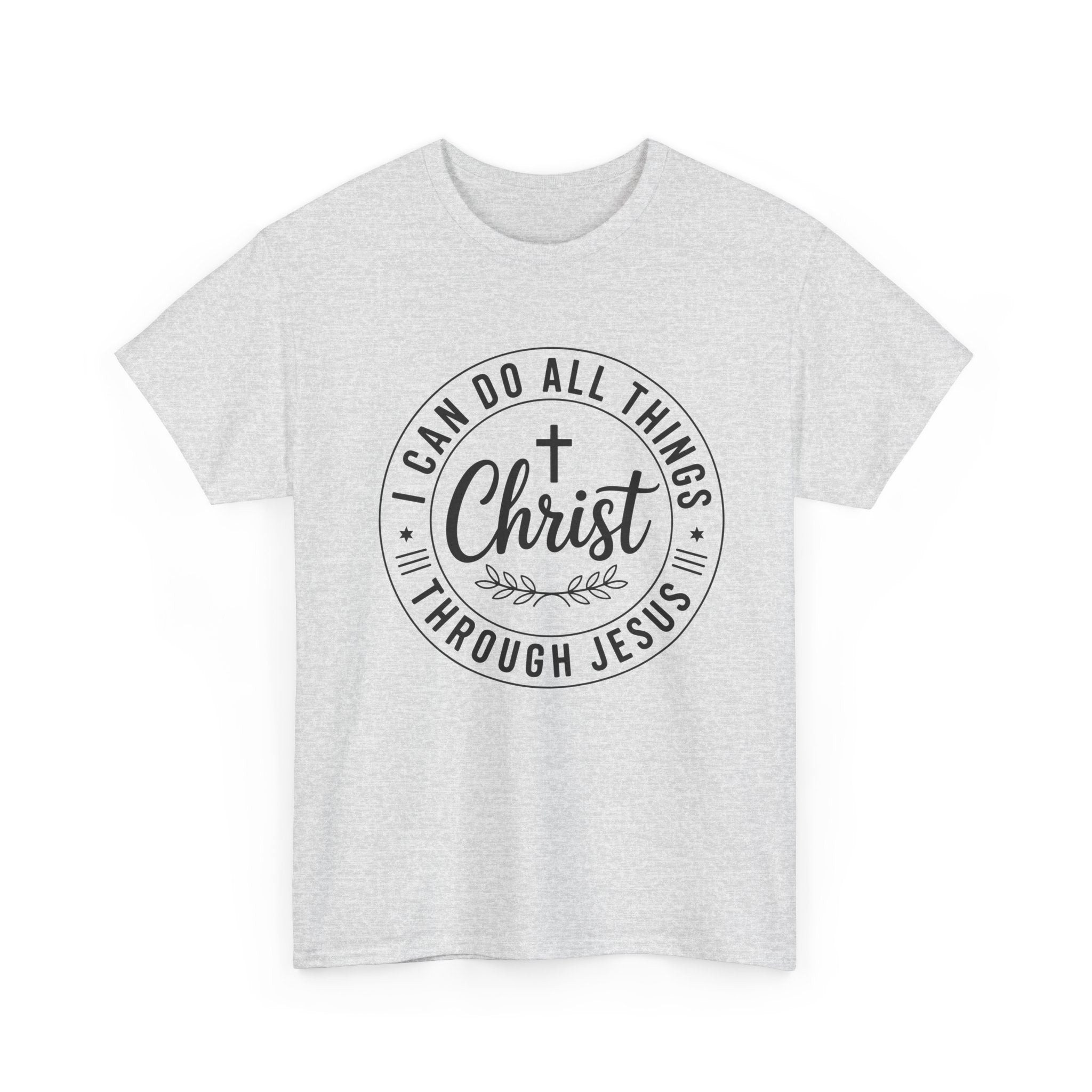 I can do All Things Through Christ Unisex Heavy Cotton Tee